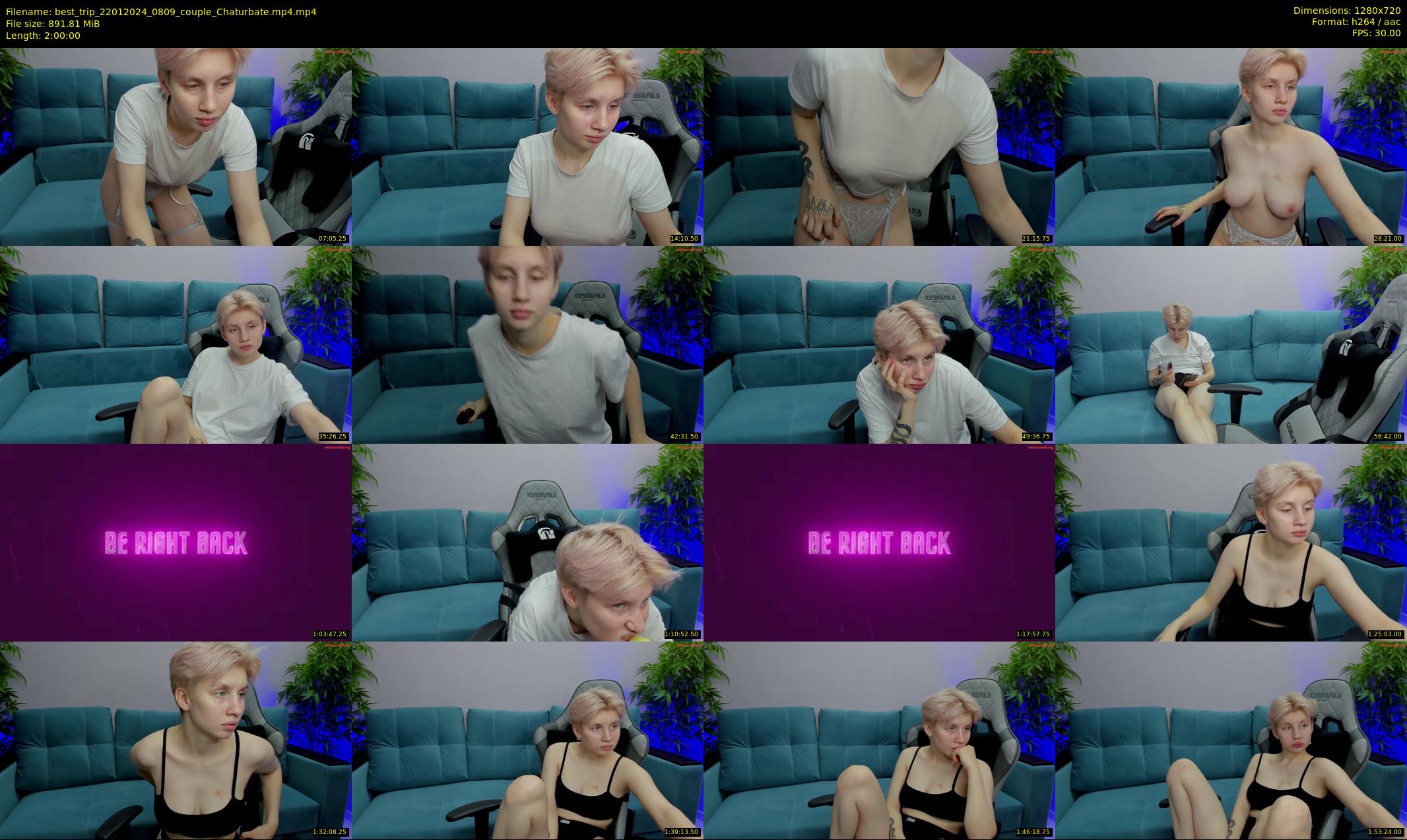 best_trip — 120 minute Chaturbate couple cam show recording, 720p, Jan 22, 2024