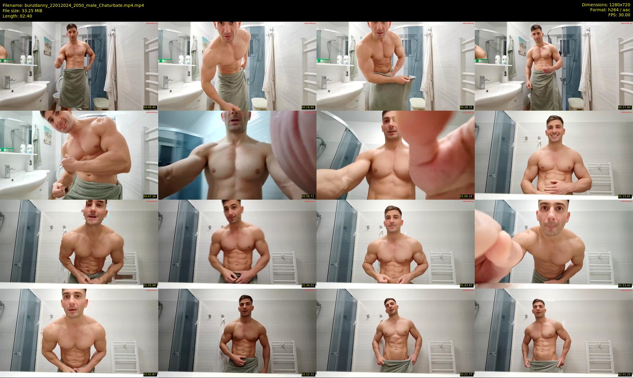 bunzdanny — 3 minute Chaturbate male cam show recording, 720p, Jan 22, 2024