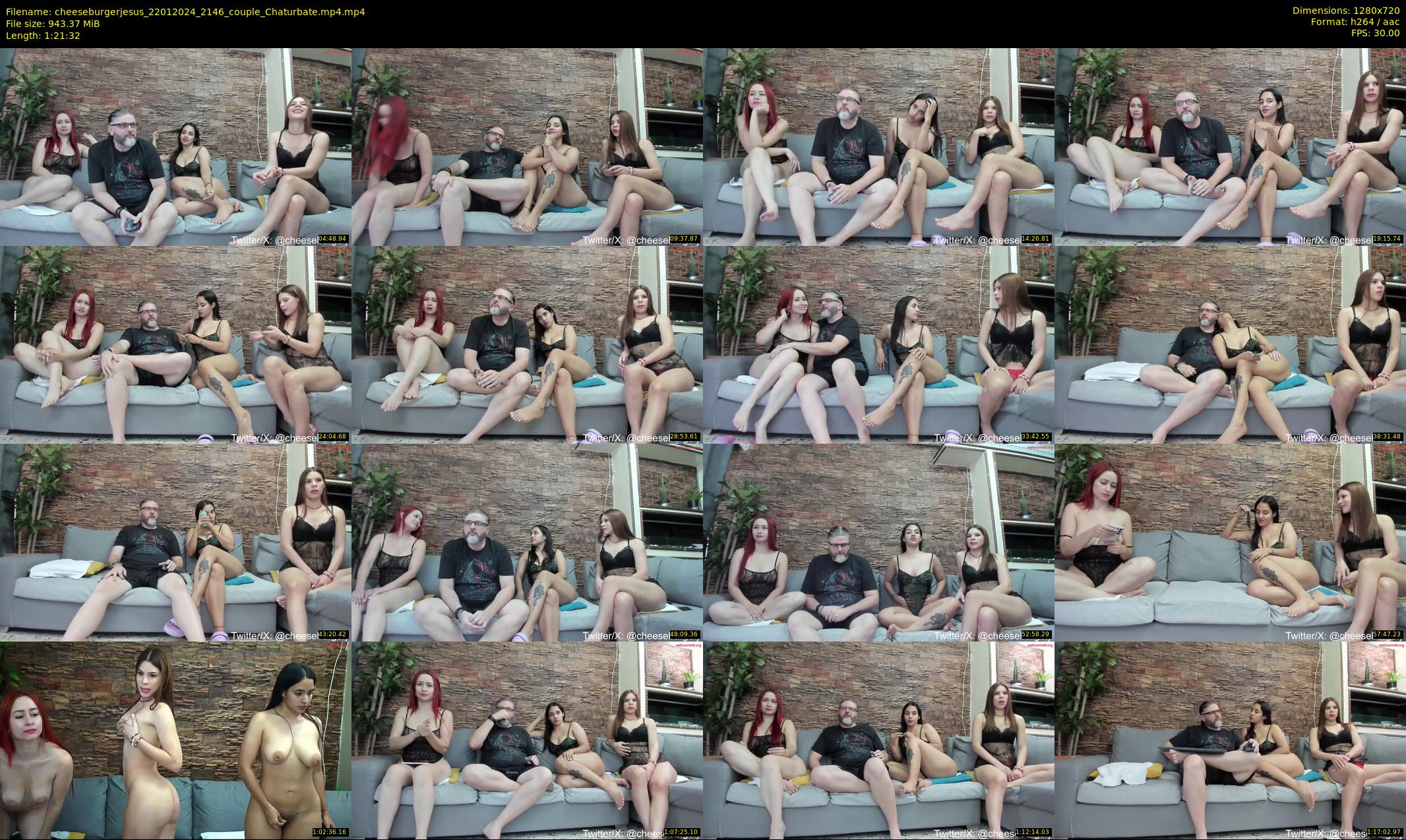 cheeseburgerjesus — 82 minute Chaturbate couple cam show recording, 720p, Jan 22, 2024