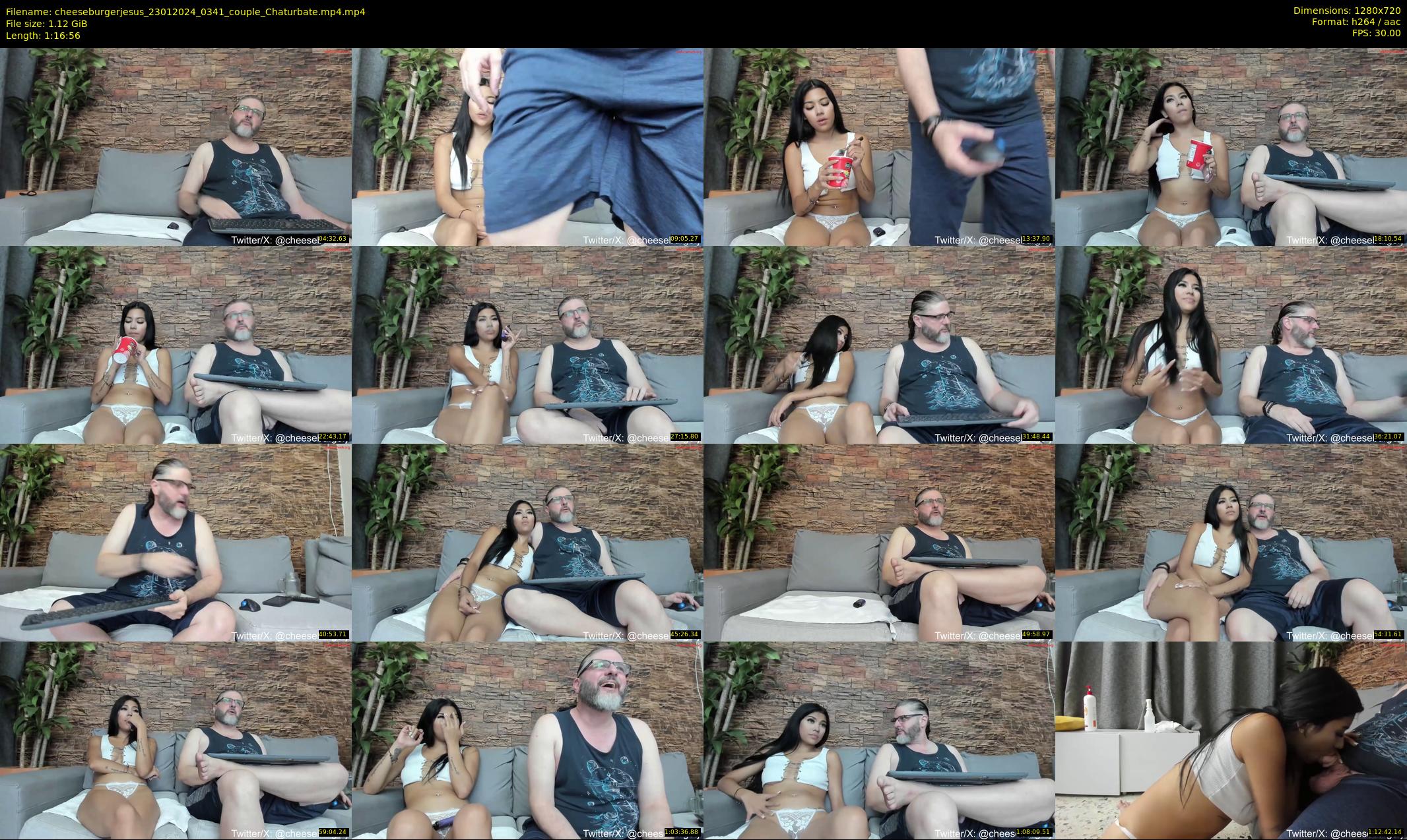 cheeseburgerjesus — 77 minute Chaturbate couple cam show recording, 720p, Jan 23, 2024
