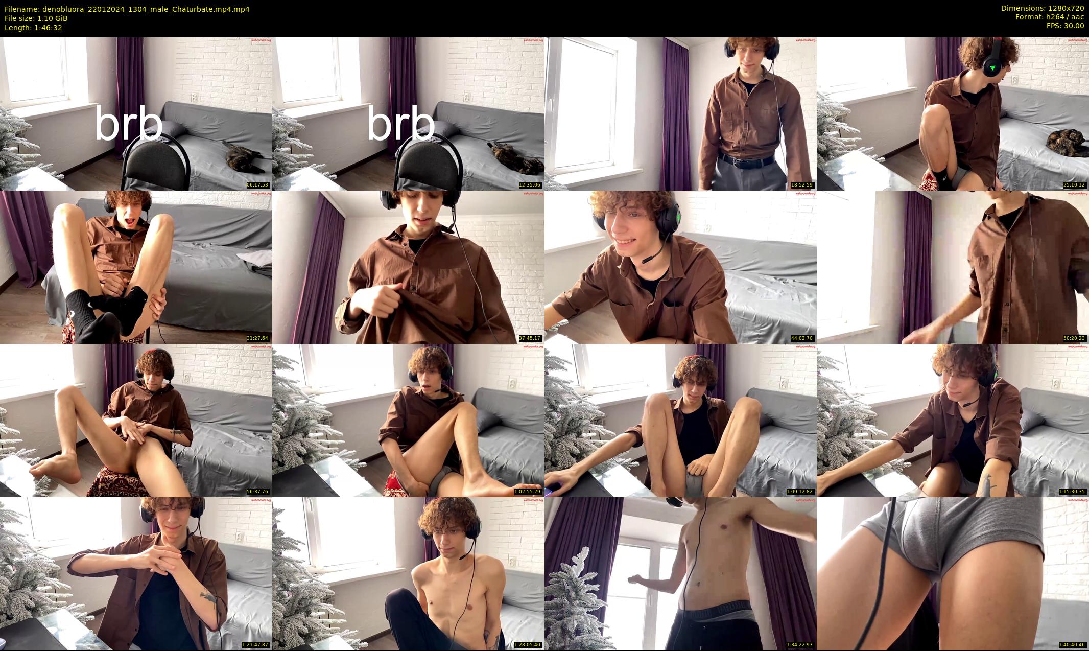 denobluora — 107 minute Chaturbate male cam show recording, 720p, Jan 22, 2024