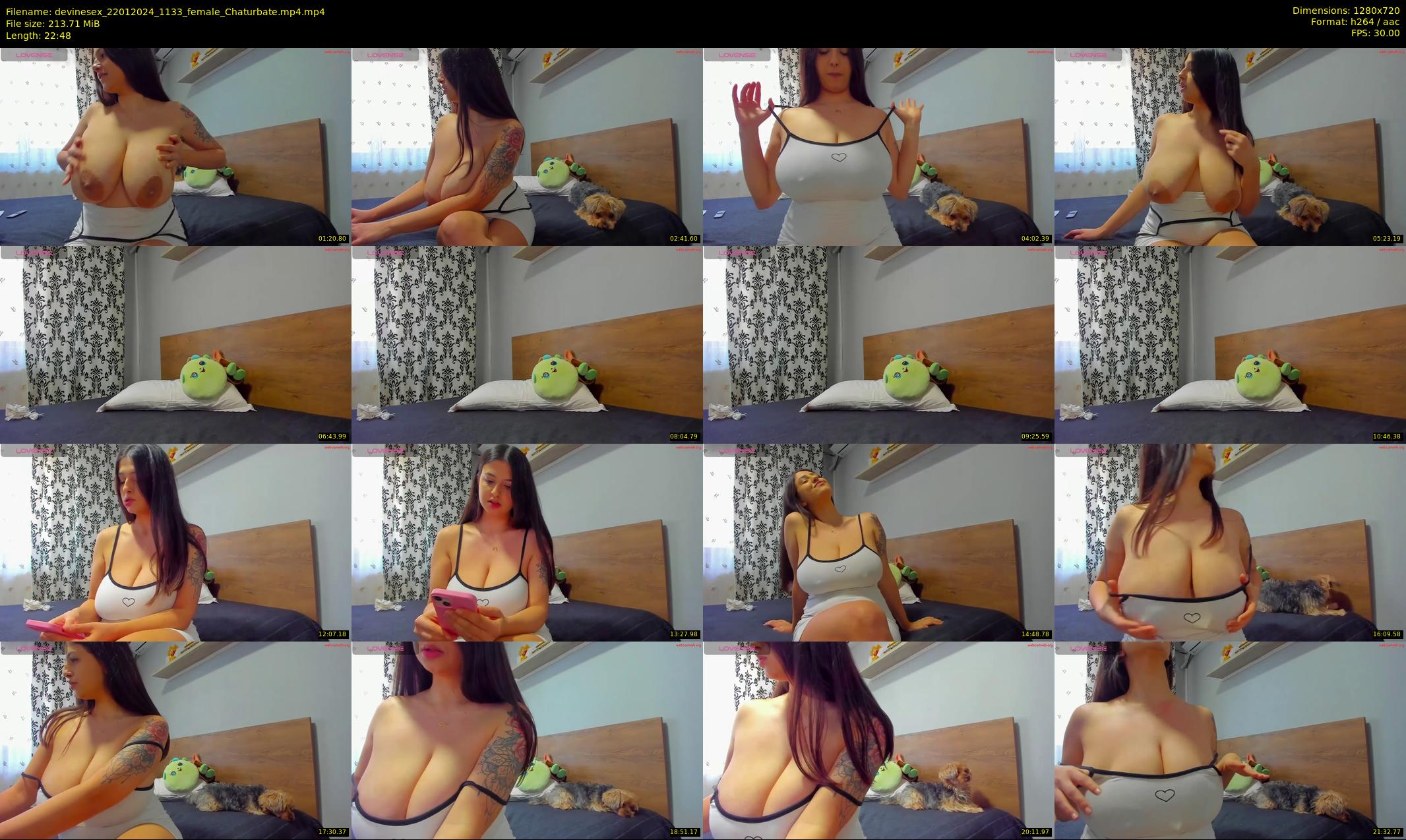 devinesex — 23 minute Chaturbate female cam show recording, 720p, Jan 22, 2024