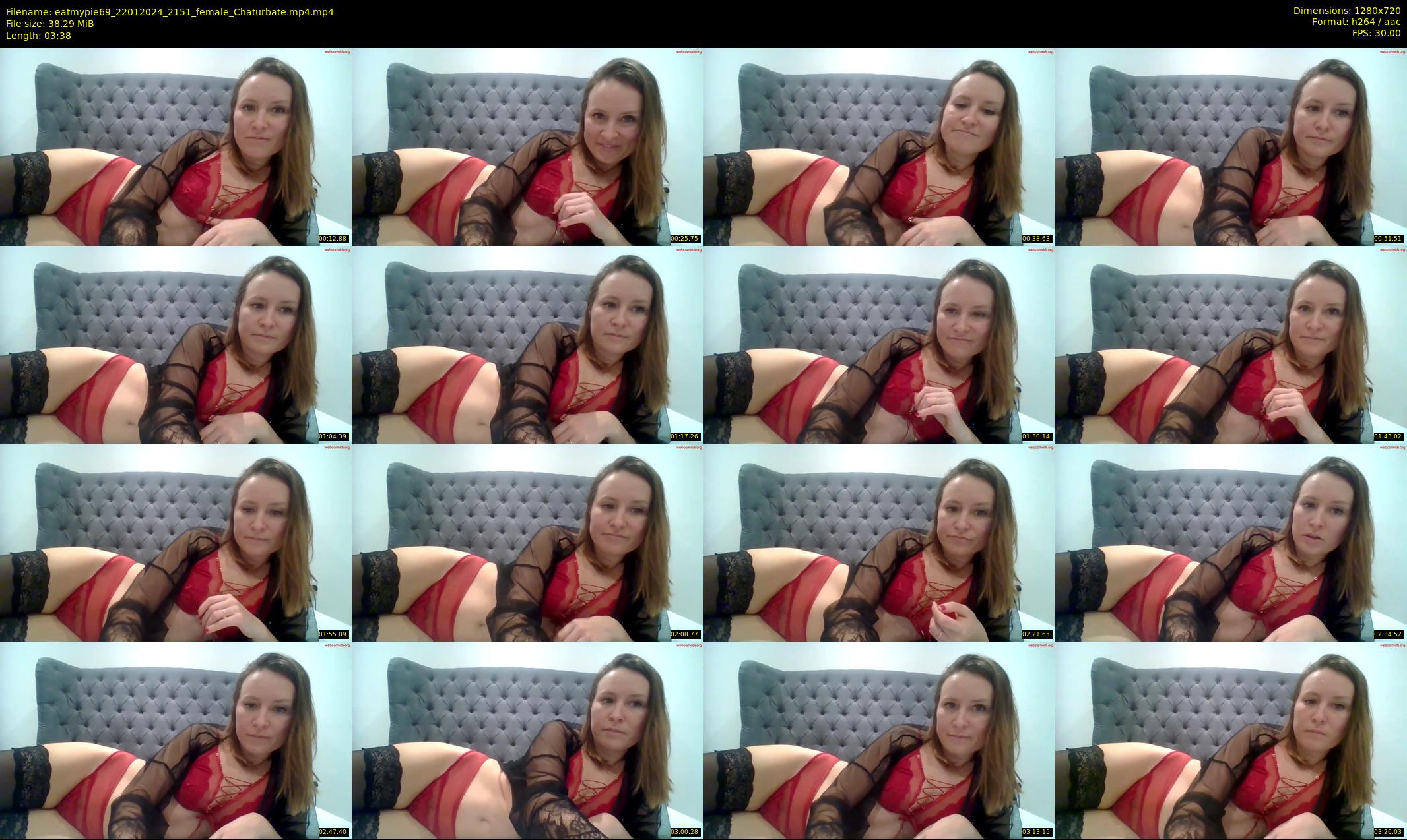 eatmypie69 — 4 minute Chaturbate female cam show recording, 720p, Jan 22, 2024