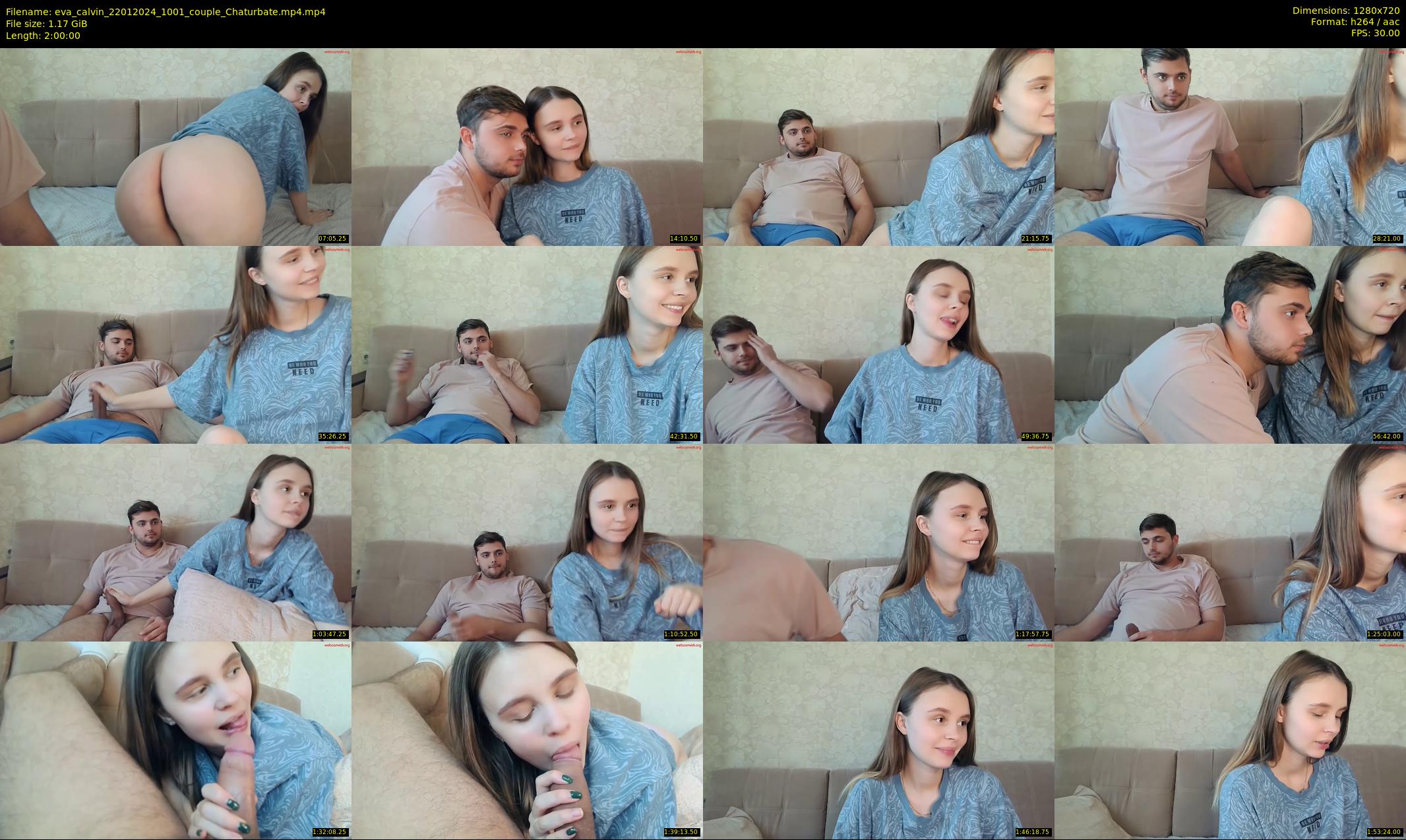 eva_calvin — 120 minute Chaturbate couple cam show recording, 720p, Jan 22, 2024