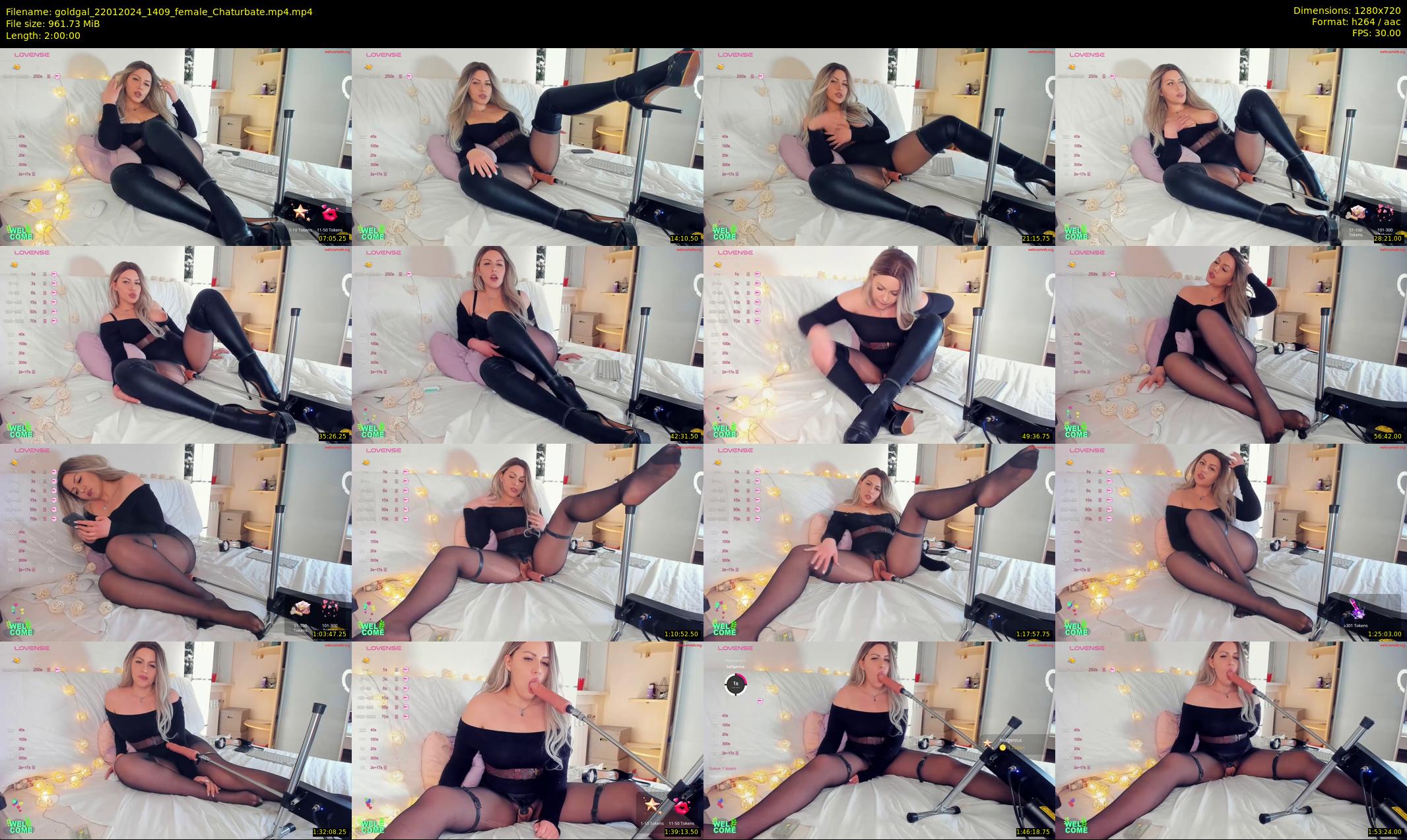 goldgal — 120 minute Chaturbate female cam show recording, 720p, Jan 22, 2024