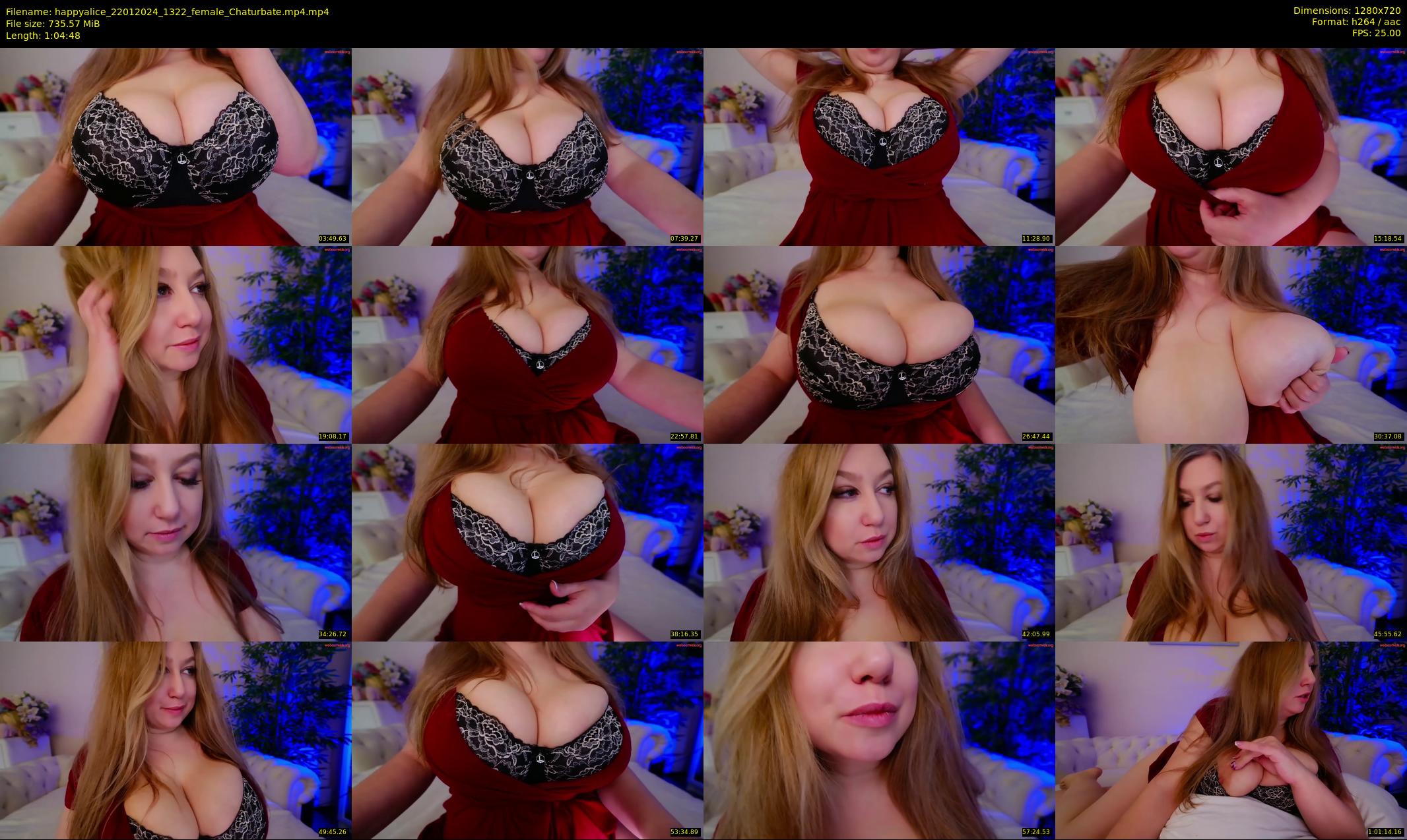 happyalice — 65 minute Chaturbate female cam show recording, 720p, Jan 22, 2024