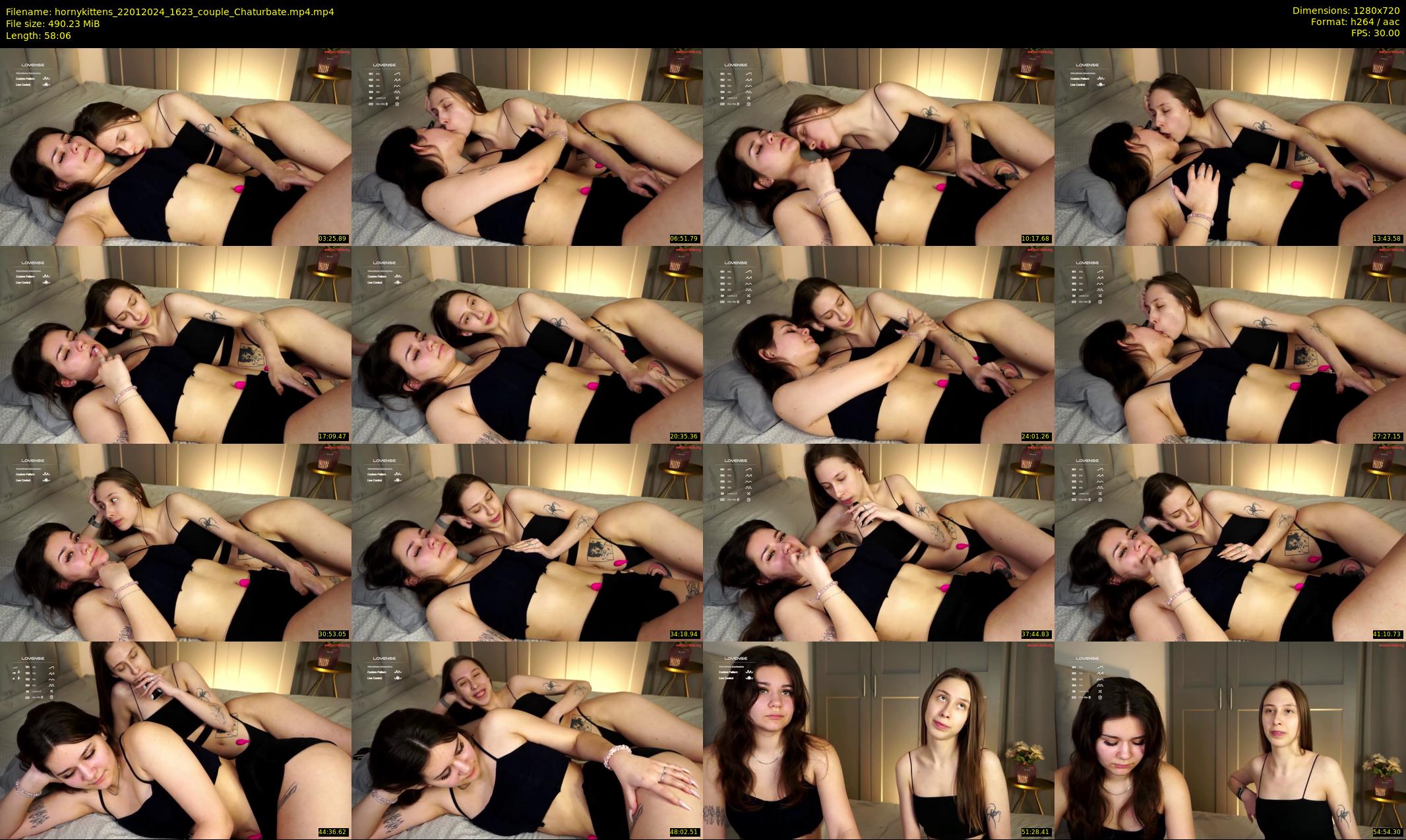hornykittens — 59 minute Chaturbate couple cam show recording, 720p, Jan 22, 2024