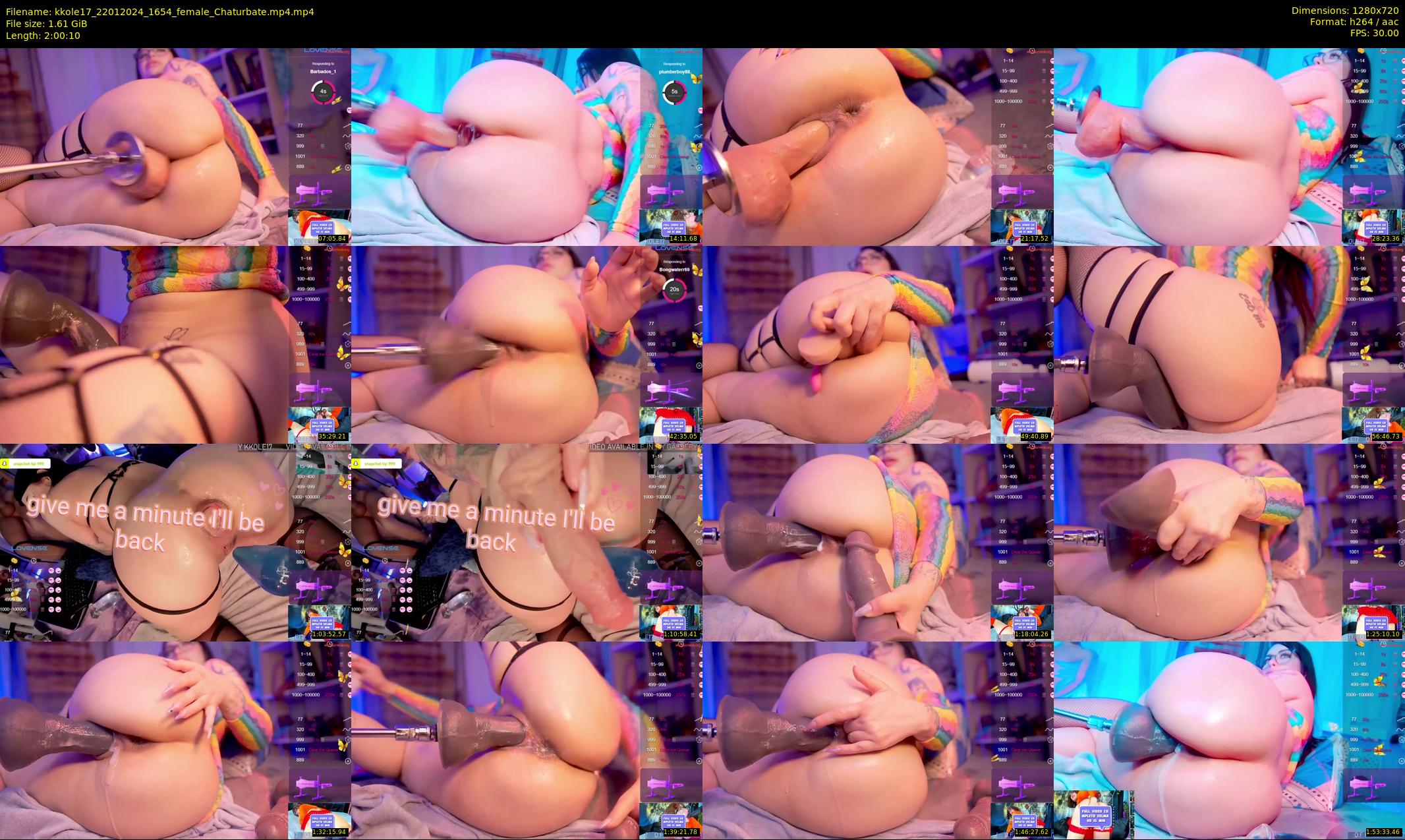 kkole17 — 121 minute Chaturbate female cam show recording, 720p, Jan 22, 2024