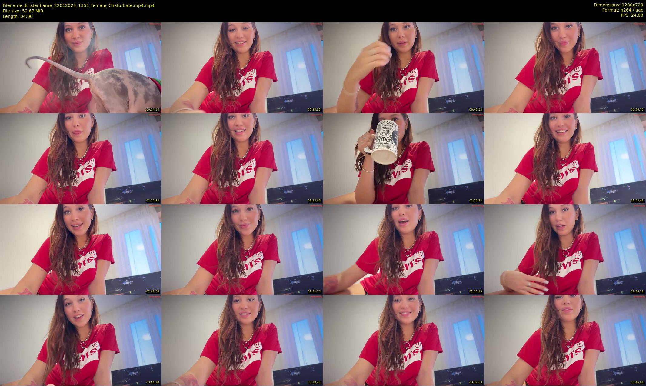 kristenflame — 4 minute Chaturbate couple cam show recording, 720p, Jan 22, 2024