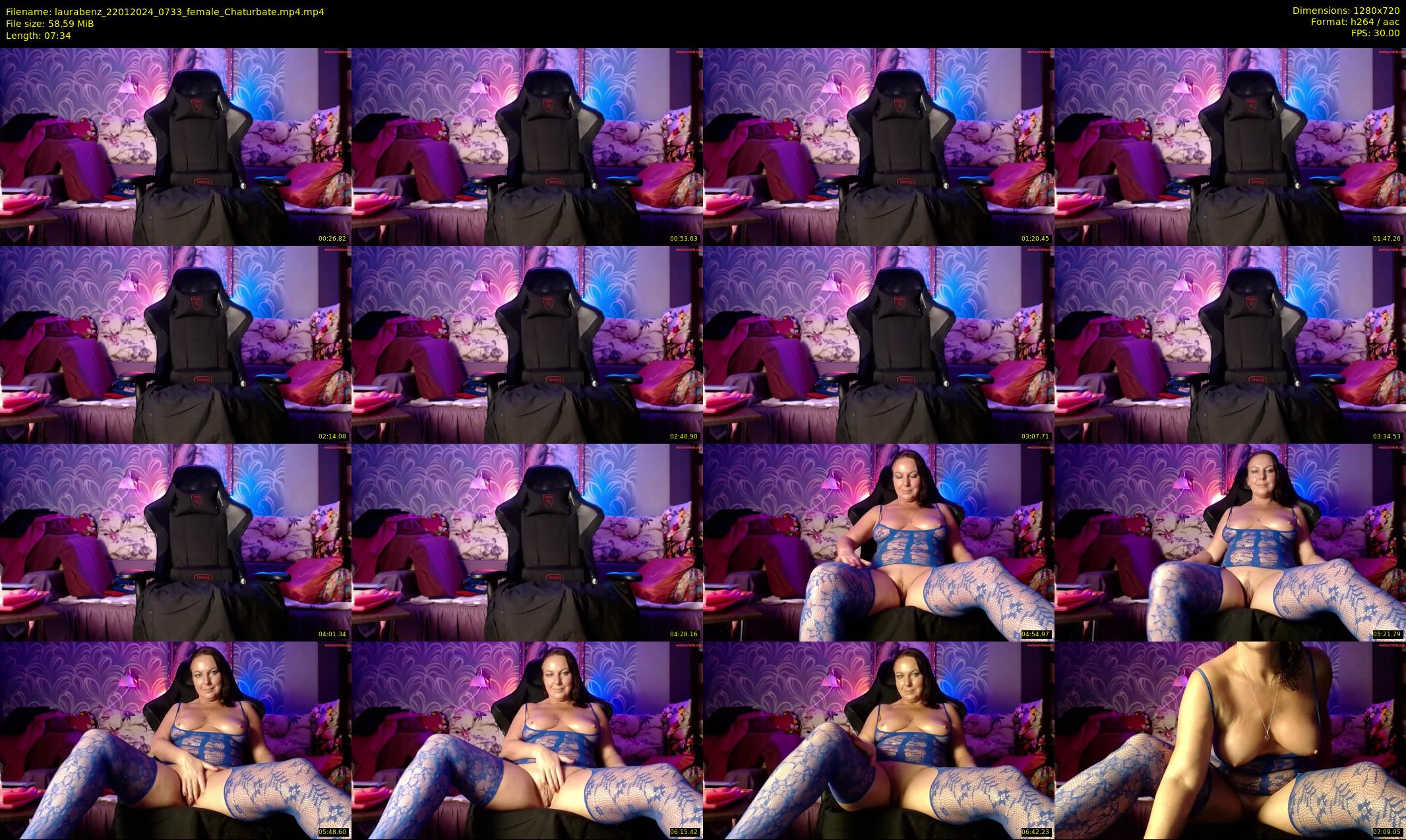 laurabenz — 8 minute Chaturbate female cam show recording, 720p, Jan 22, 2024