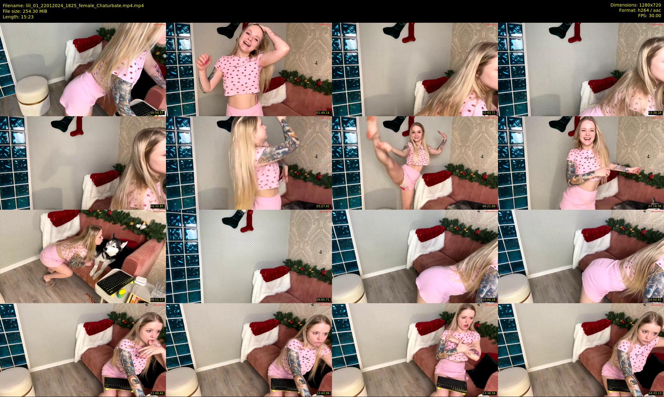 lili_01 — 16 minute Chaturbate female cam show recording, 720p, Jan 22, 2024