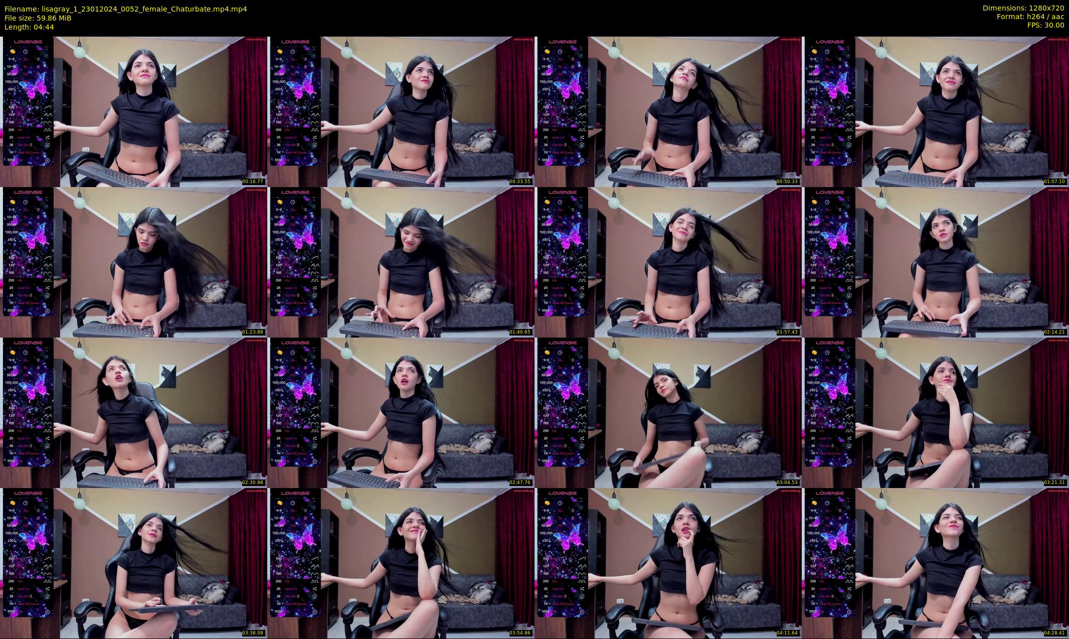 lisagray_1 — 5 minute Chaturbate female cam show recording, 720p, Jan 23, 2024