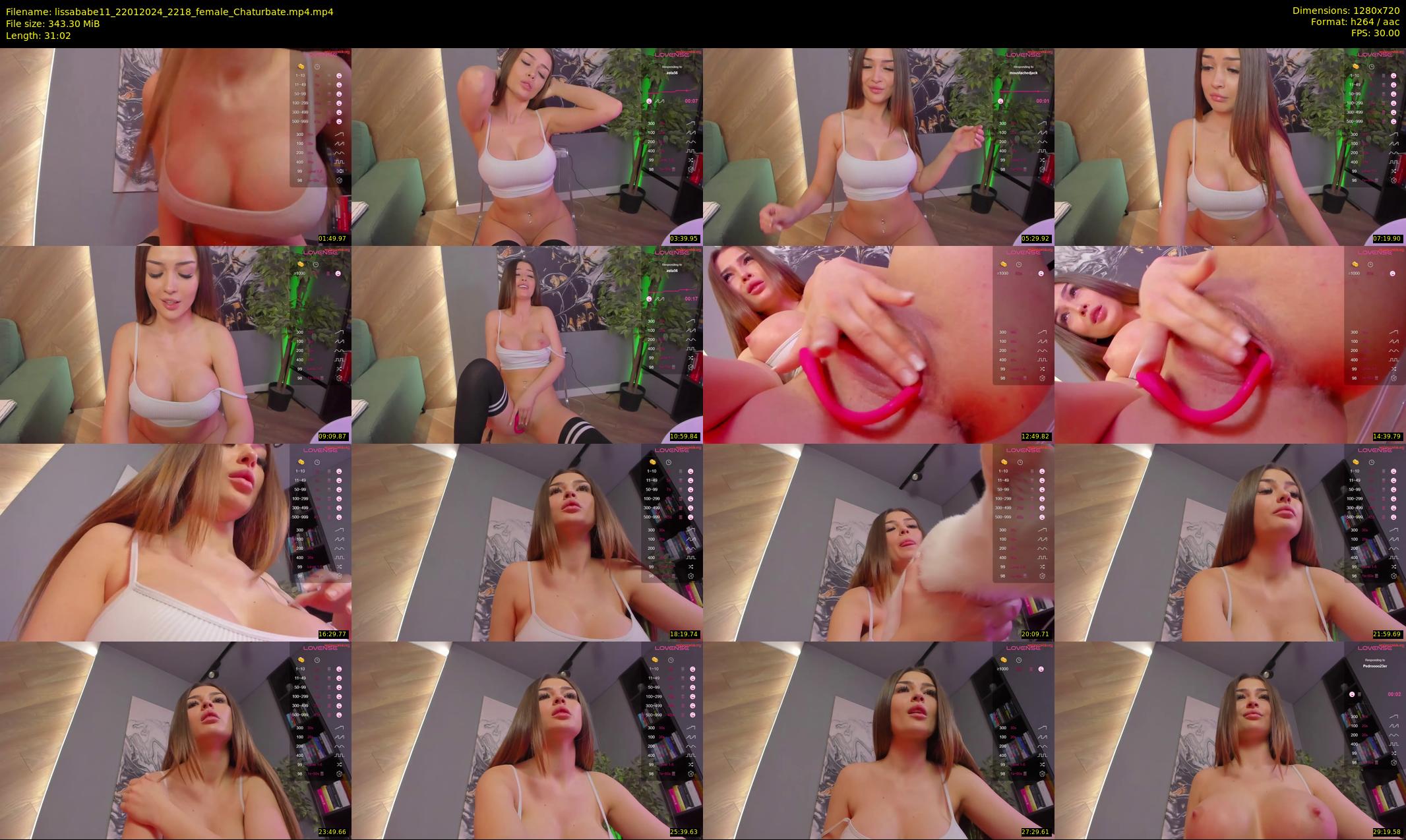 lissababe11 — 32 minute Chaturbate female cam show recording, 720p, Jan 22, 2024