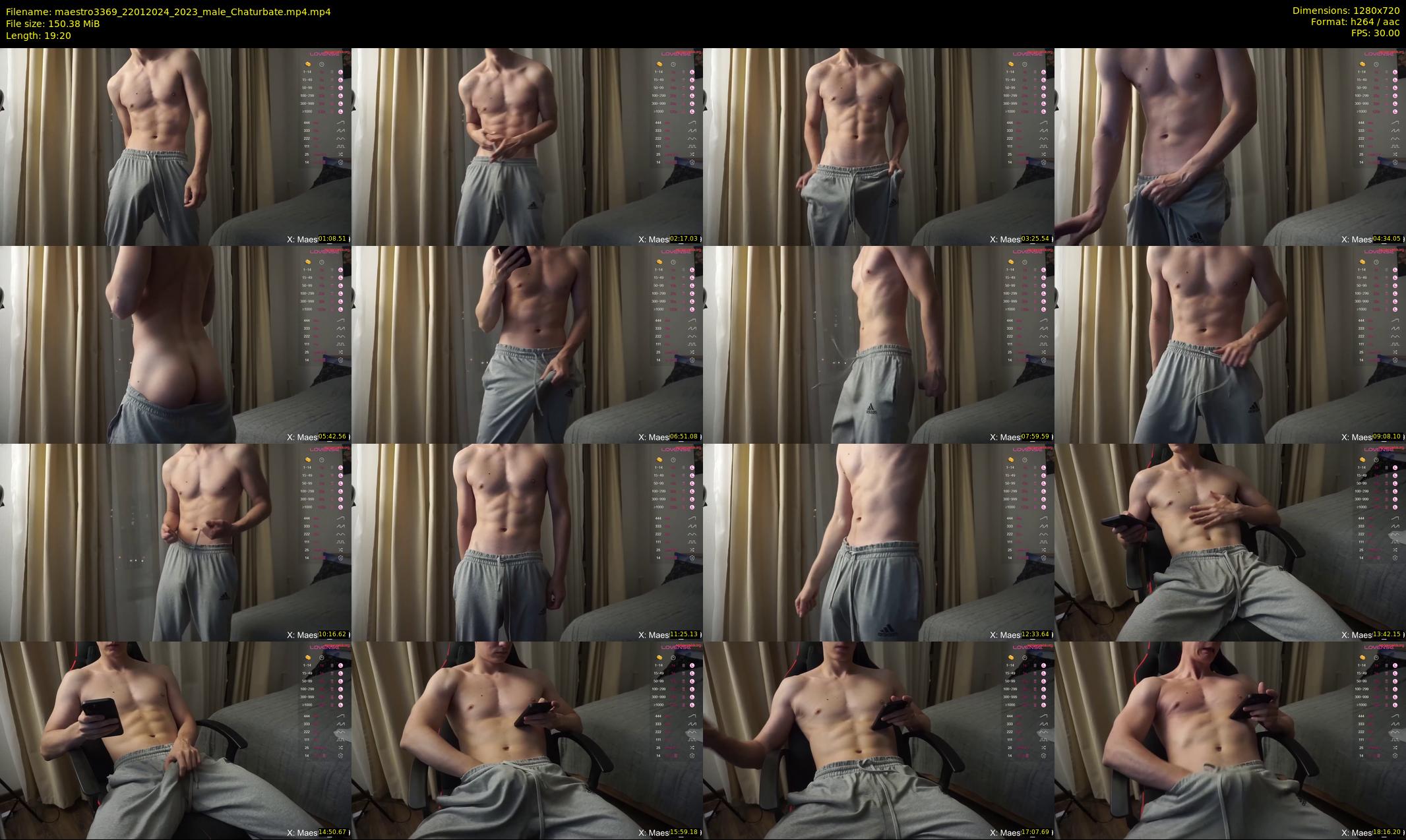 maestro3369 — 20 minute Chaturbate male cam show recording, 720p, Jan 22, 2024