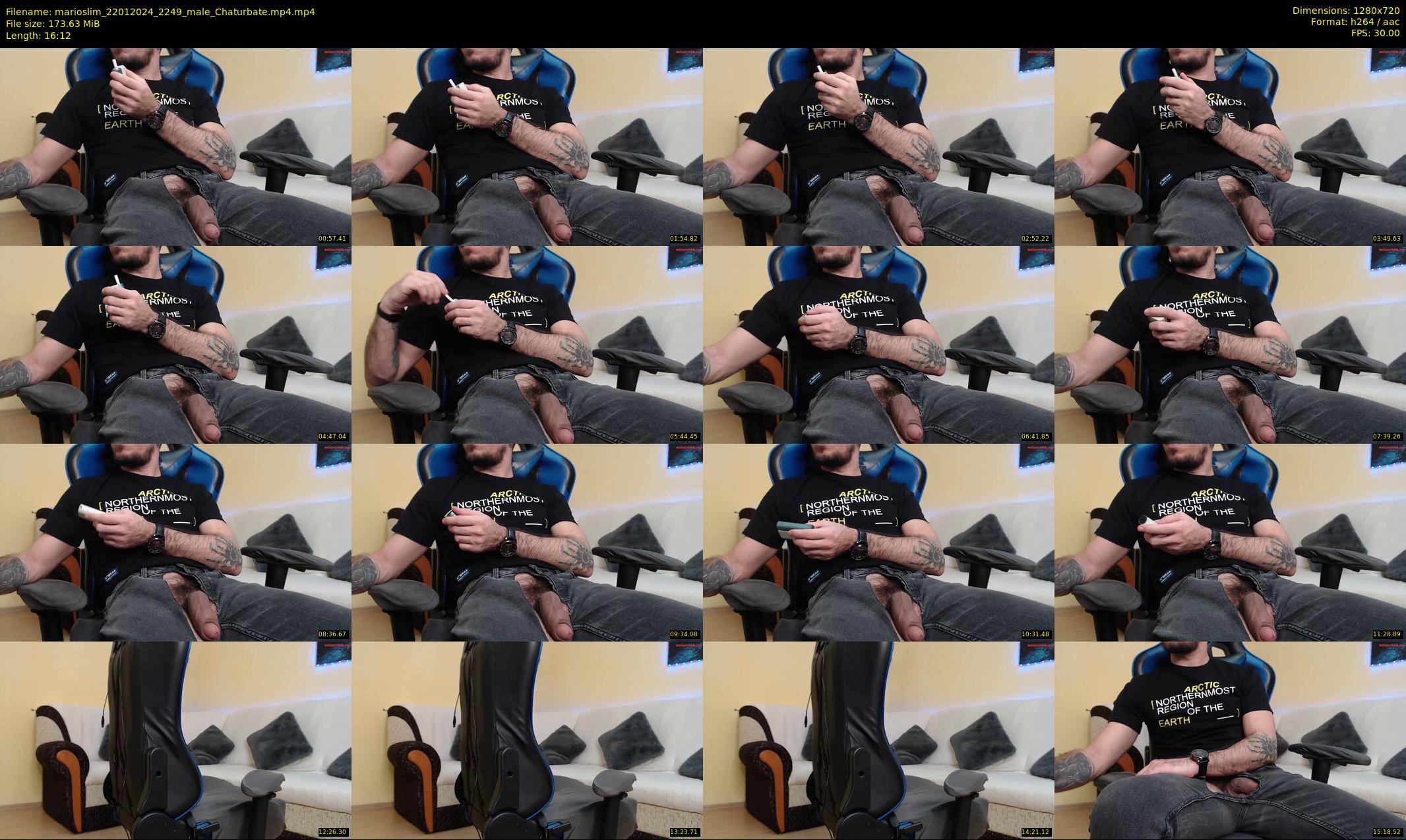 marioslim — 17 minute Chaturbate male cam show recording, 720p, Jan 22, 2024