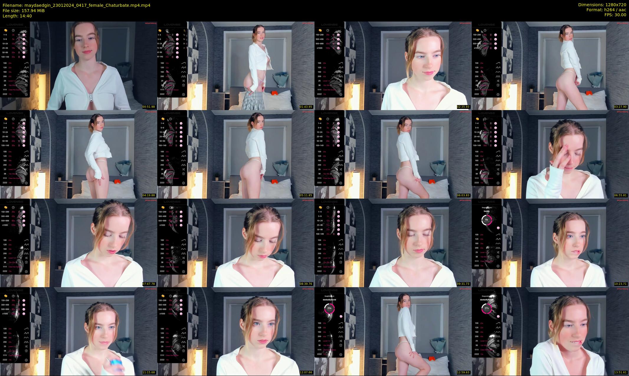 maydaedgin — 15 minute Chaturbate female cam show recording, 720p, Jan 23, 2024