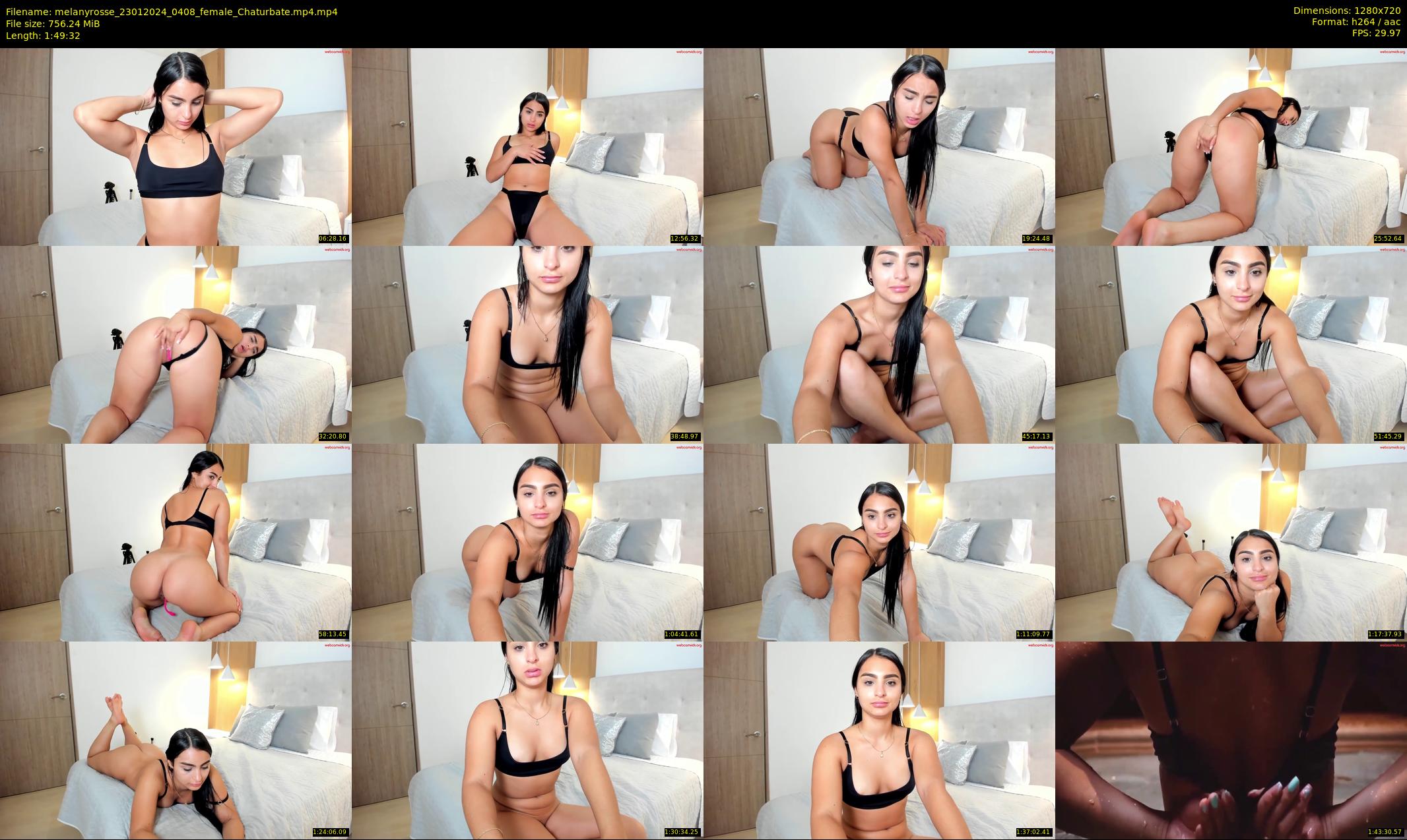 melanyrosse — 110 minute Chaturbate female cam show recording, 720p, Jan 23, 2024