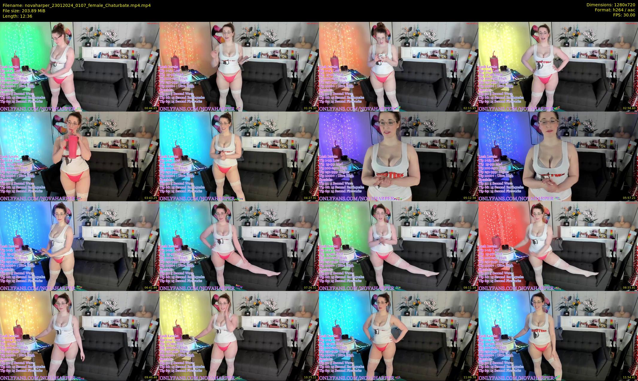 novaharper — 13 minute Chaturbate female cam show recording, 720p, Jan 23, 2024