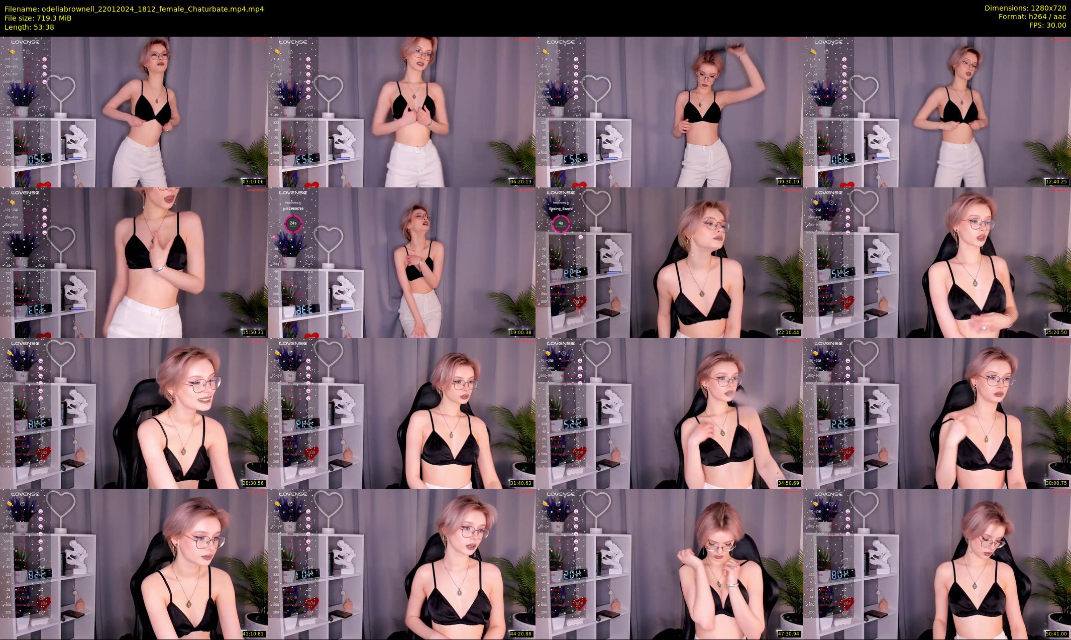 odeliabrownell — 54 minute Chaturbate female cam show recording, 720p, Jan 22, 2024