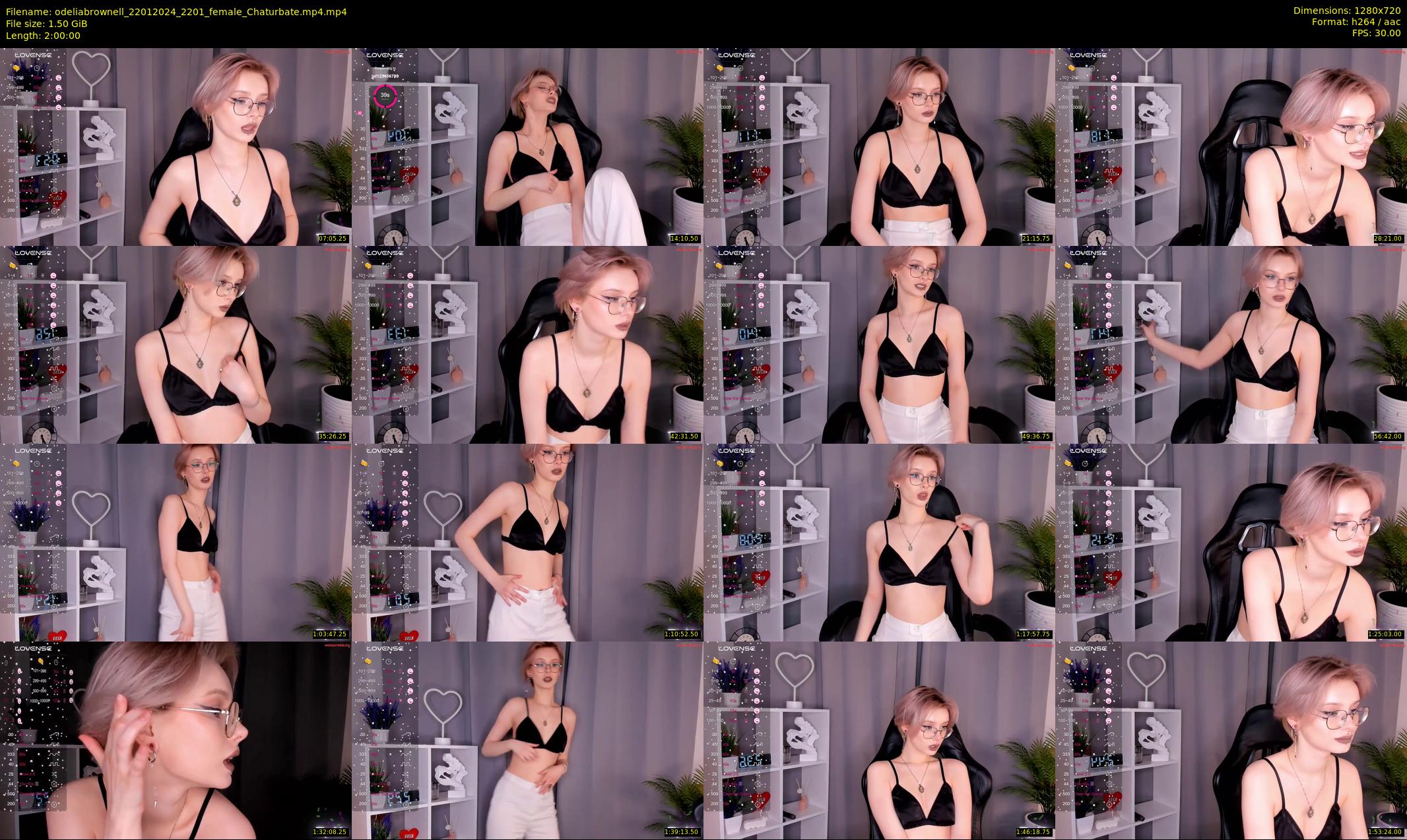 odeliabrownell — 120 minute Chaturbate female cam show recording, 720p, Jan 22, 2024