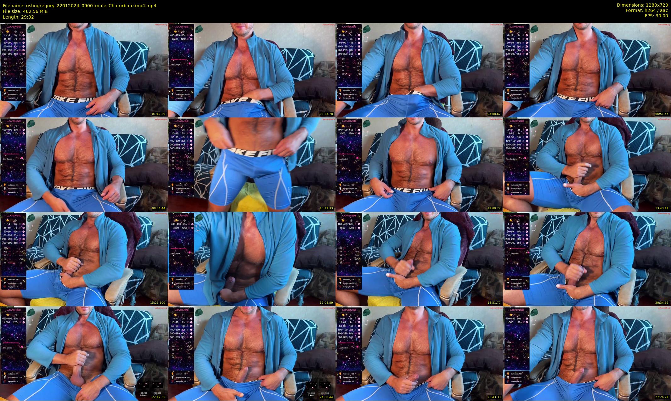ostingregory — 30 minute Chaturbate male cam show recording, 720p, Jan 22, 2024