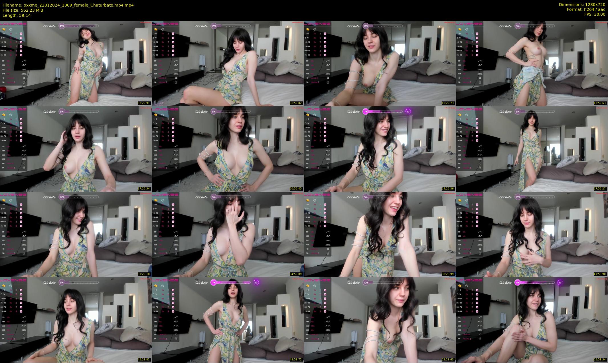 oxxme — 60 minute Chaturbate female cam show recording, 720p, Jan 22, 2024