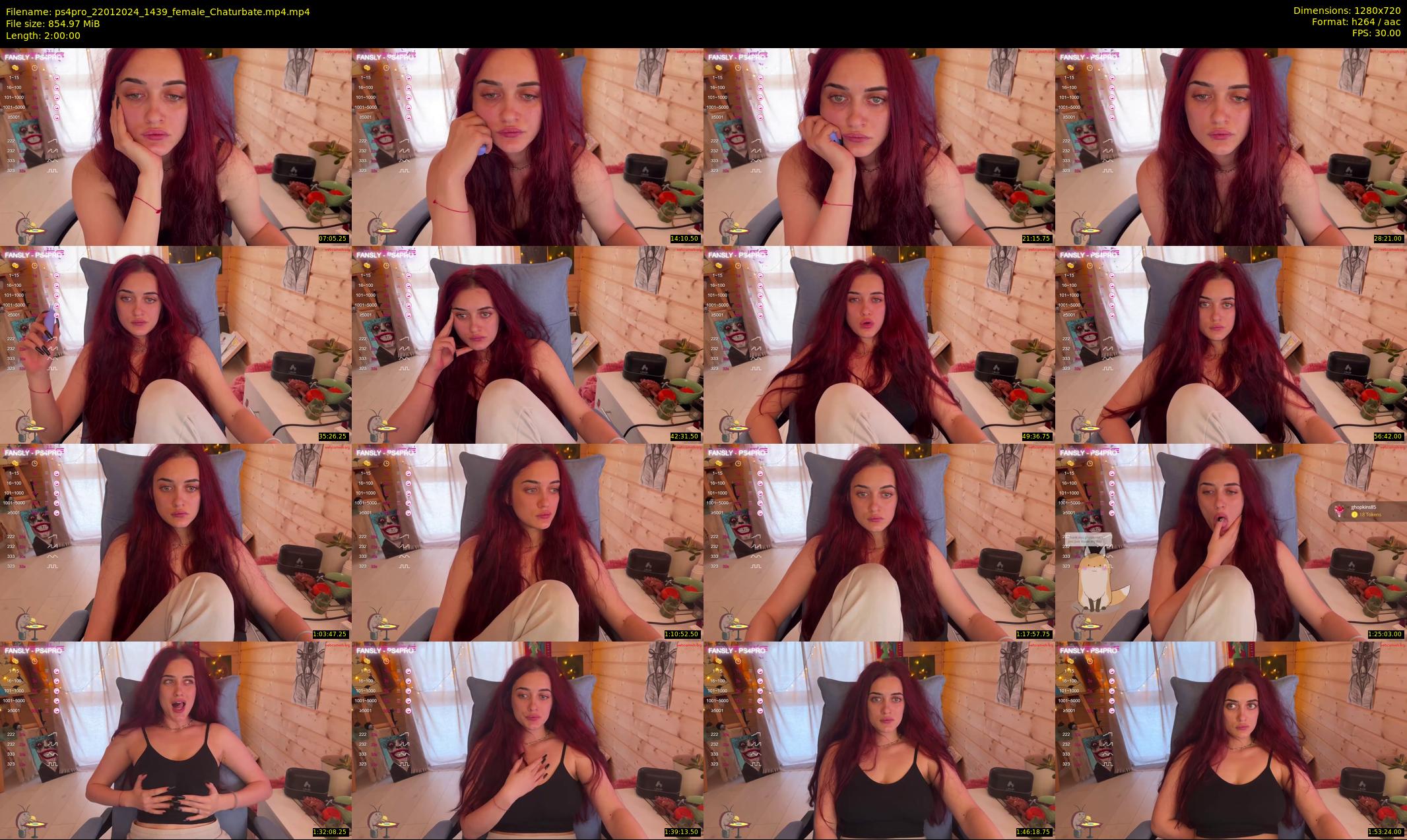 ps4pro — 120 minute Chaturbate female cam show recording, 720p, Jan 22, 2024