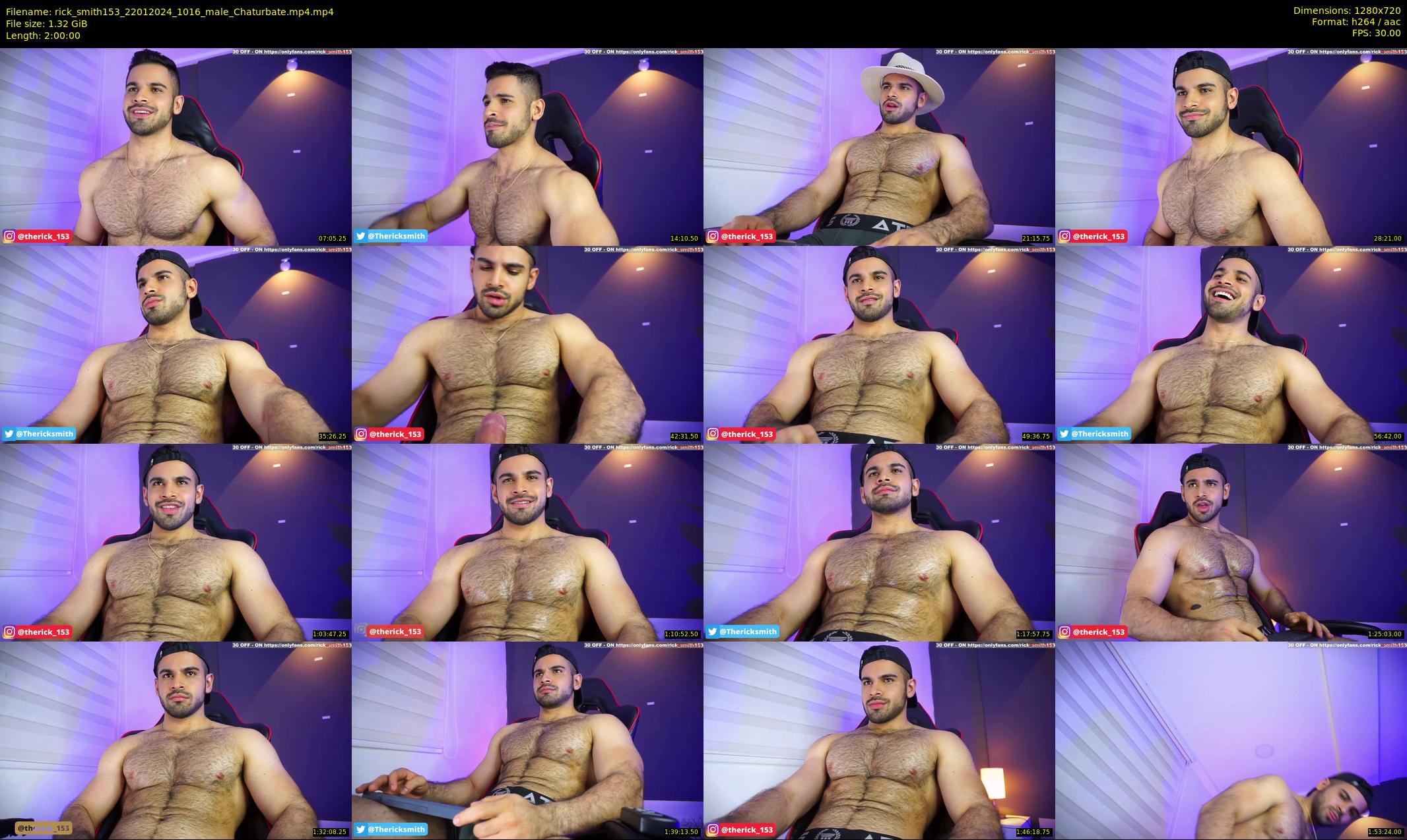 rick_smith153 — 120 minute Chaturbate male cam show recording, 720p, Jan 22, 2024