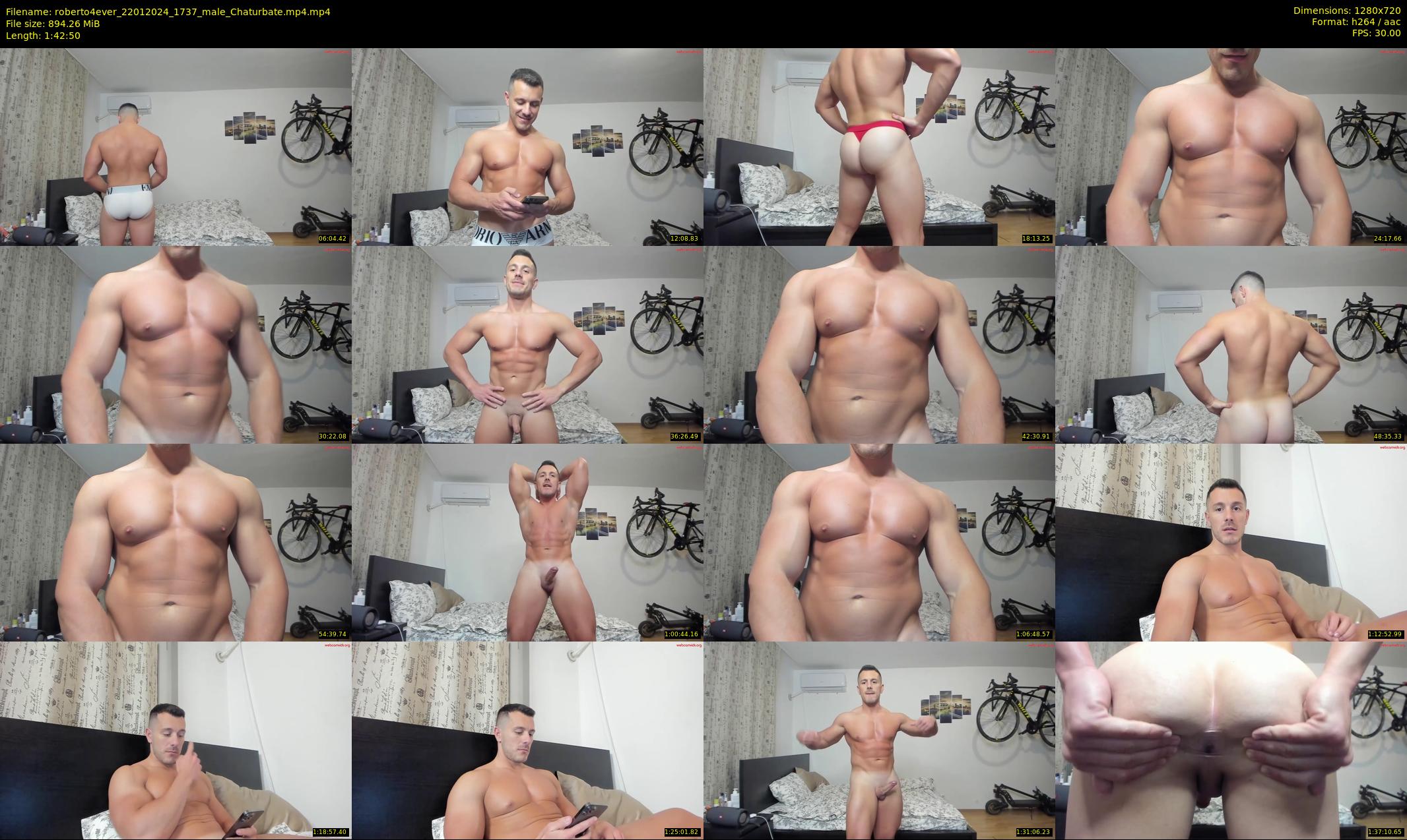 roberto4ever — 103 minute Chaturbate male cam show recording, 720p, Jan 22, 2024