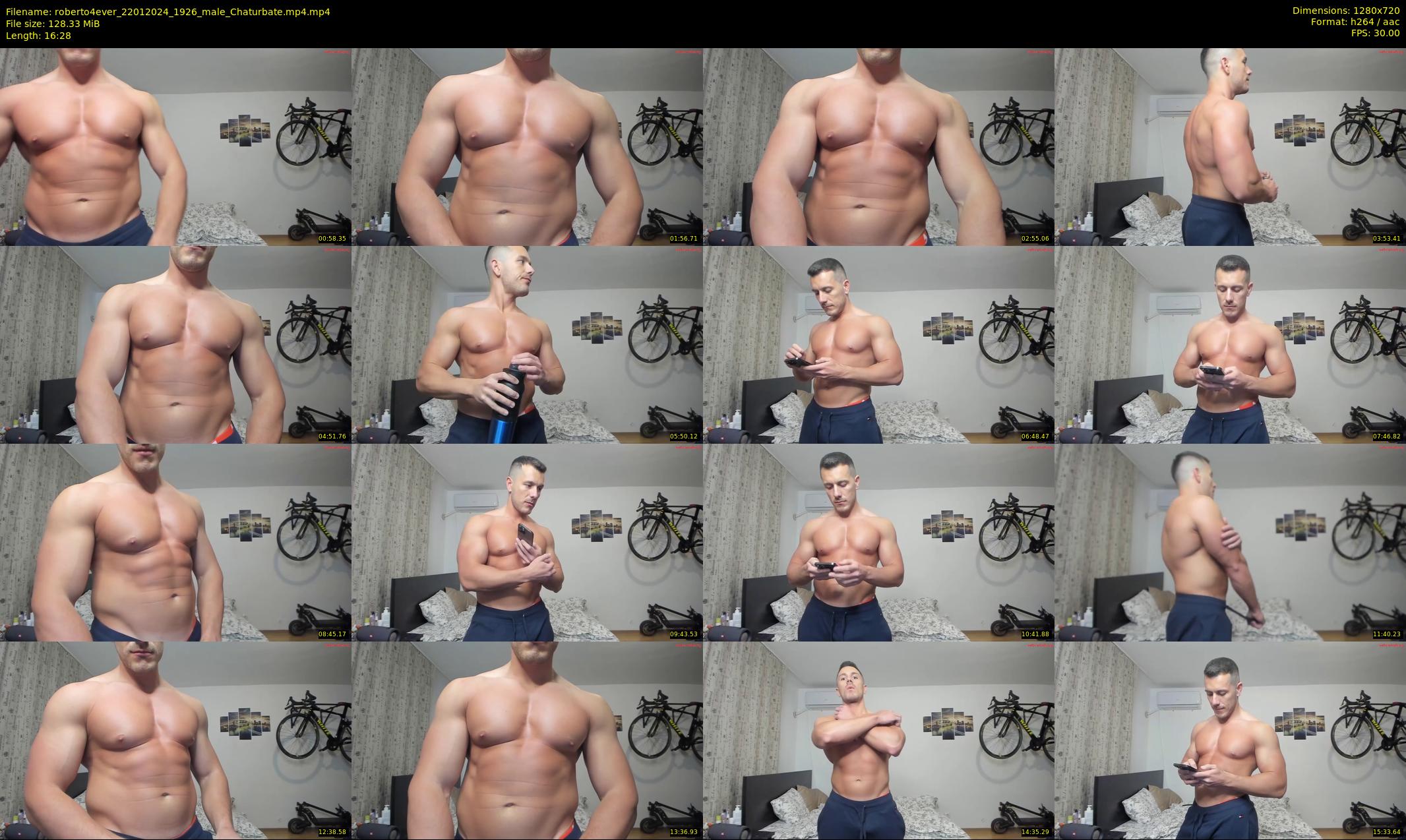 roberto4ever — 17 minute Chaturbate male cam show recording, 720p, Jan 22, 2024