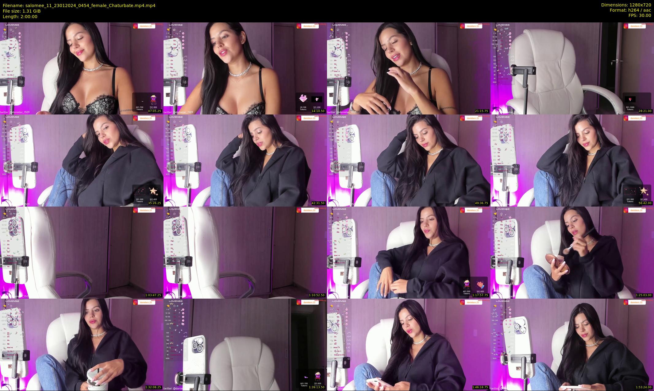 salomee_11 — 120 minute Chaturbate female cam show recording, 720p, Jan 23, 2024