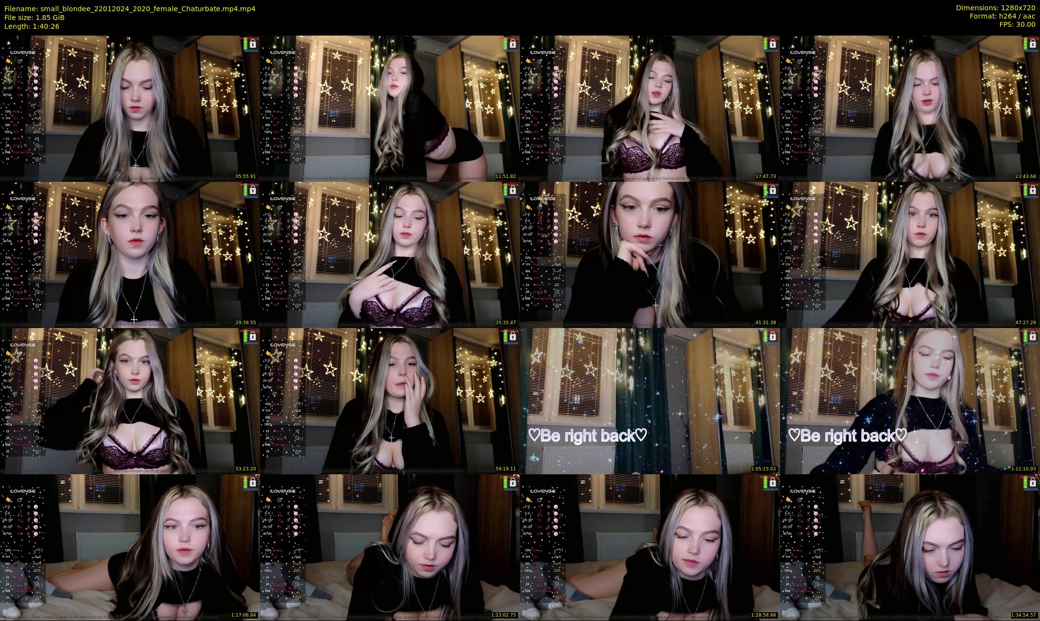 small_blondee — 101 minute Chaturbate female cam show recording, 720p, Jan 22, 2024