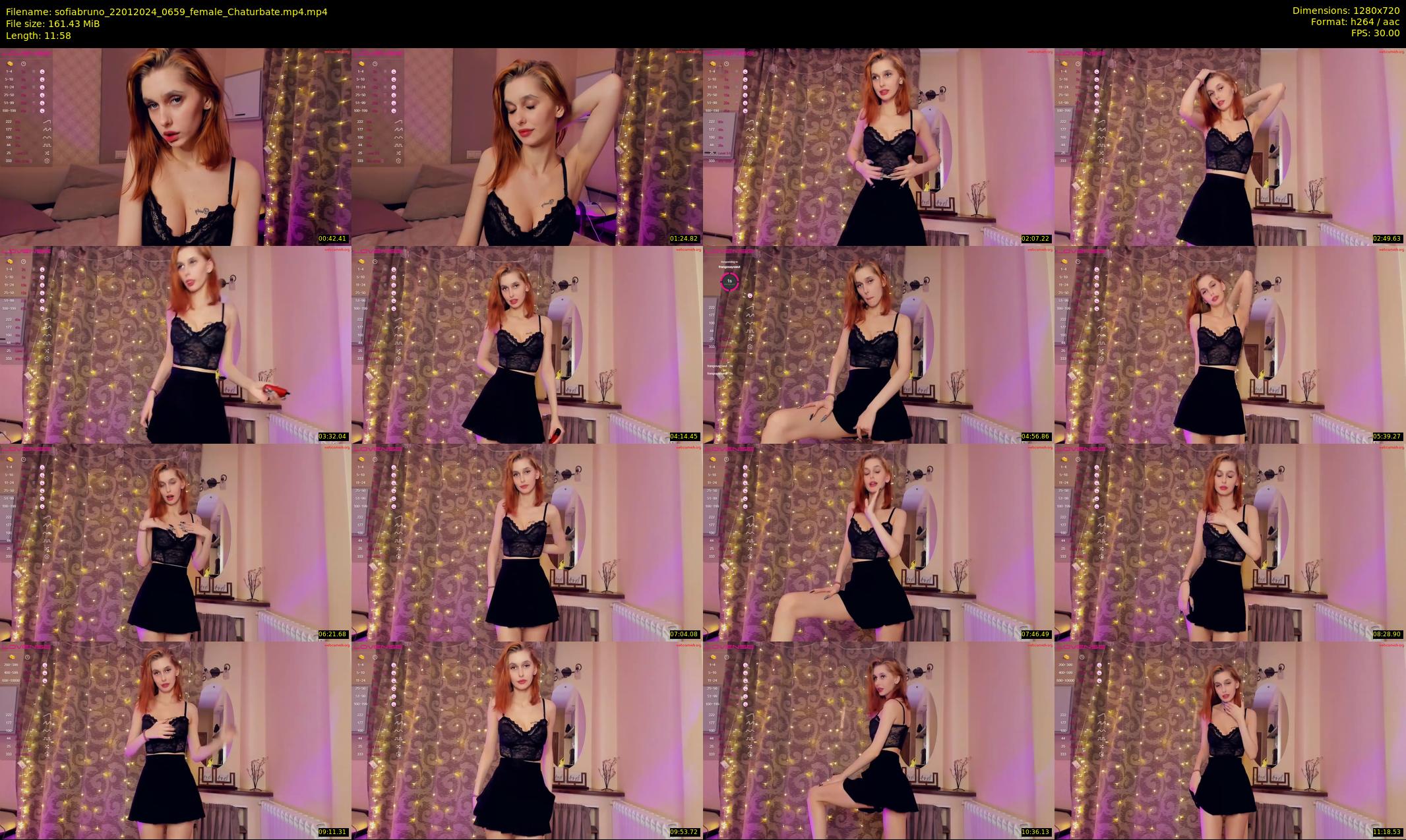 sofiabruno — 12 minute Chaturbate female cam show recording, 720p, Jan 22, 2024