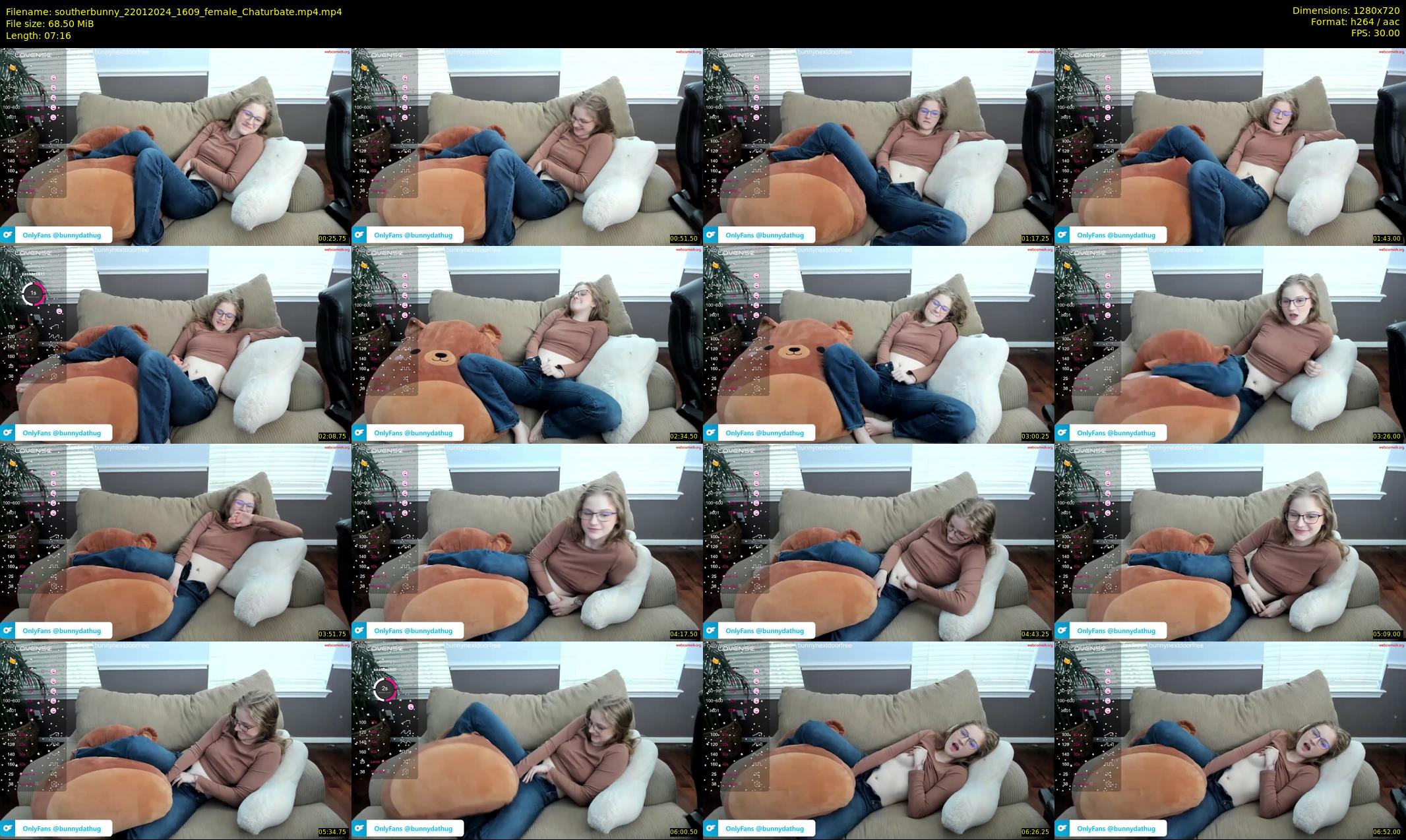 southerbunny — 8 minute Chaturbate female cam show recording, 720p, Jan 22, 2024