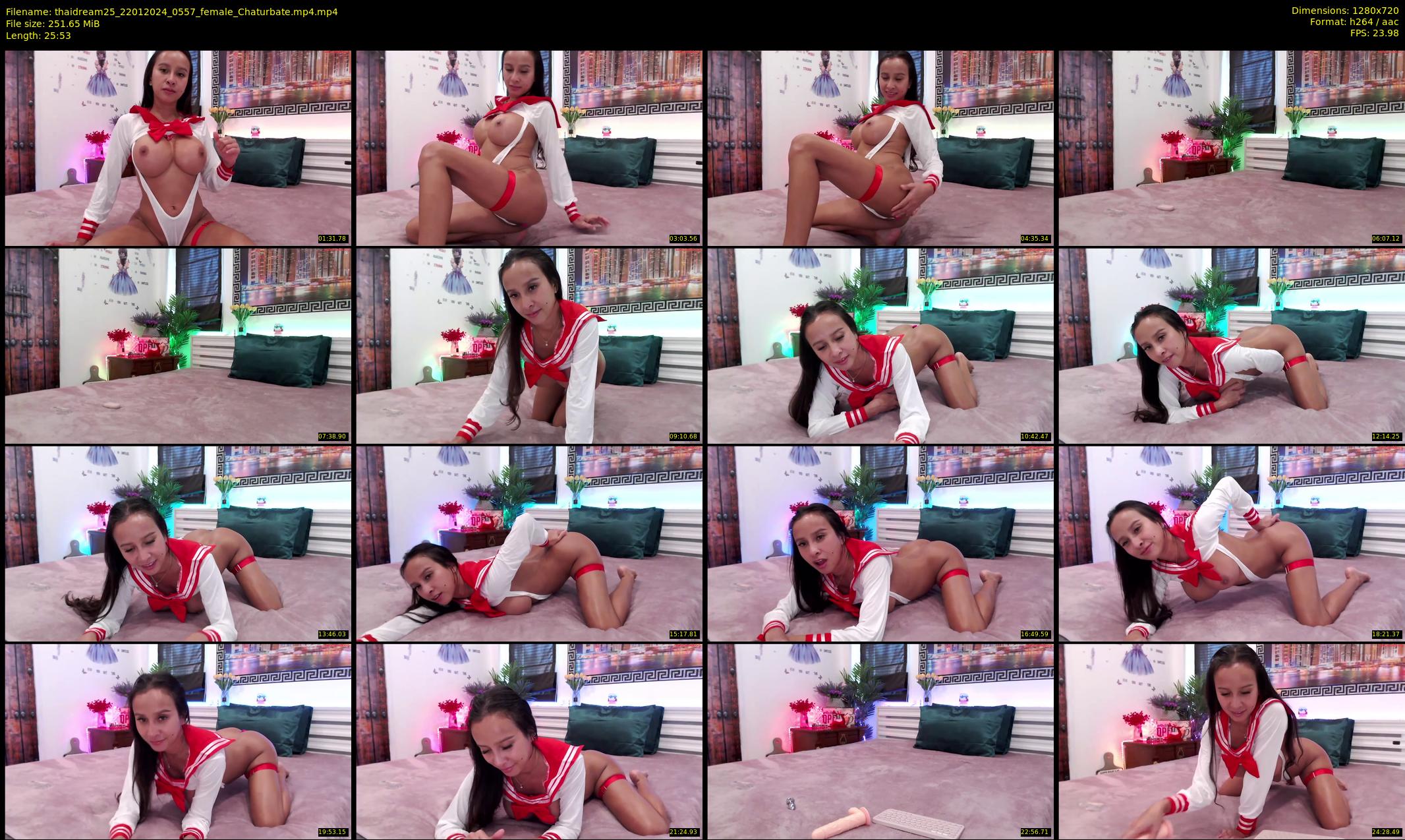 thaidream25 — 26 minute Chaturbate female cam show recording, 720p, Jan 22, 2024