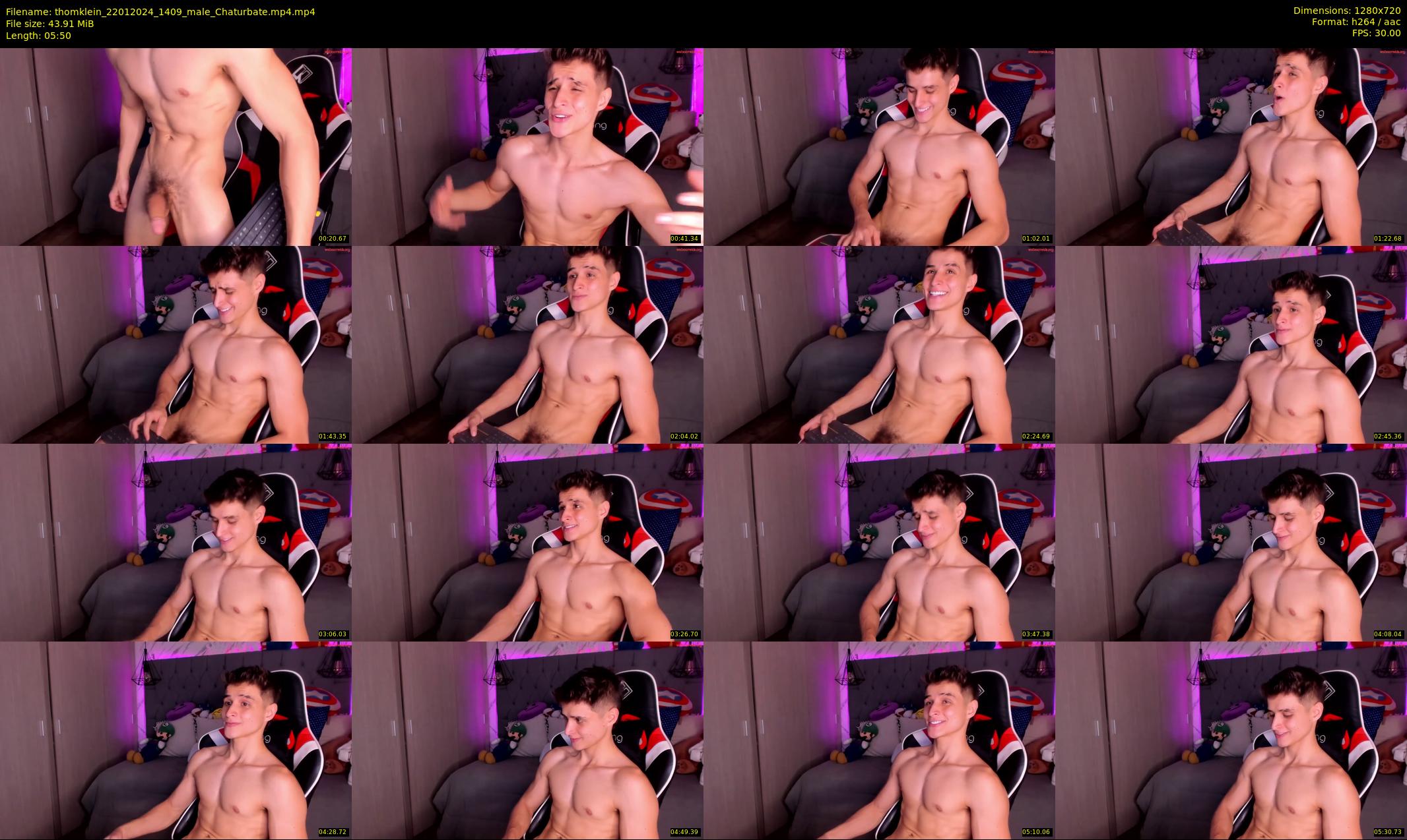 thomklein — 6 minute Chaturbate male cam show recording, 720p, Jan 22, 2024