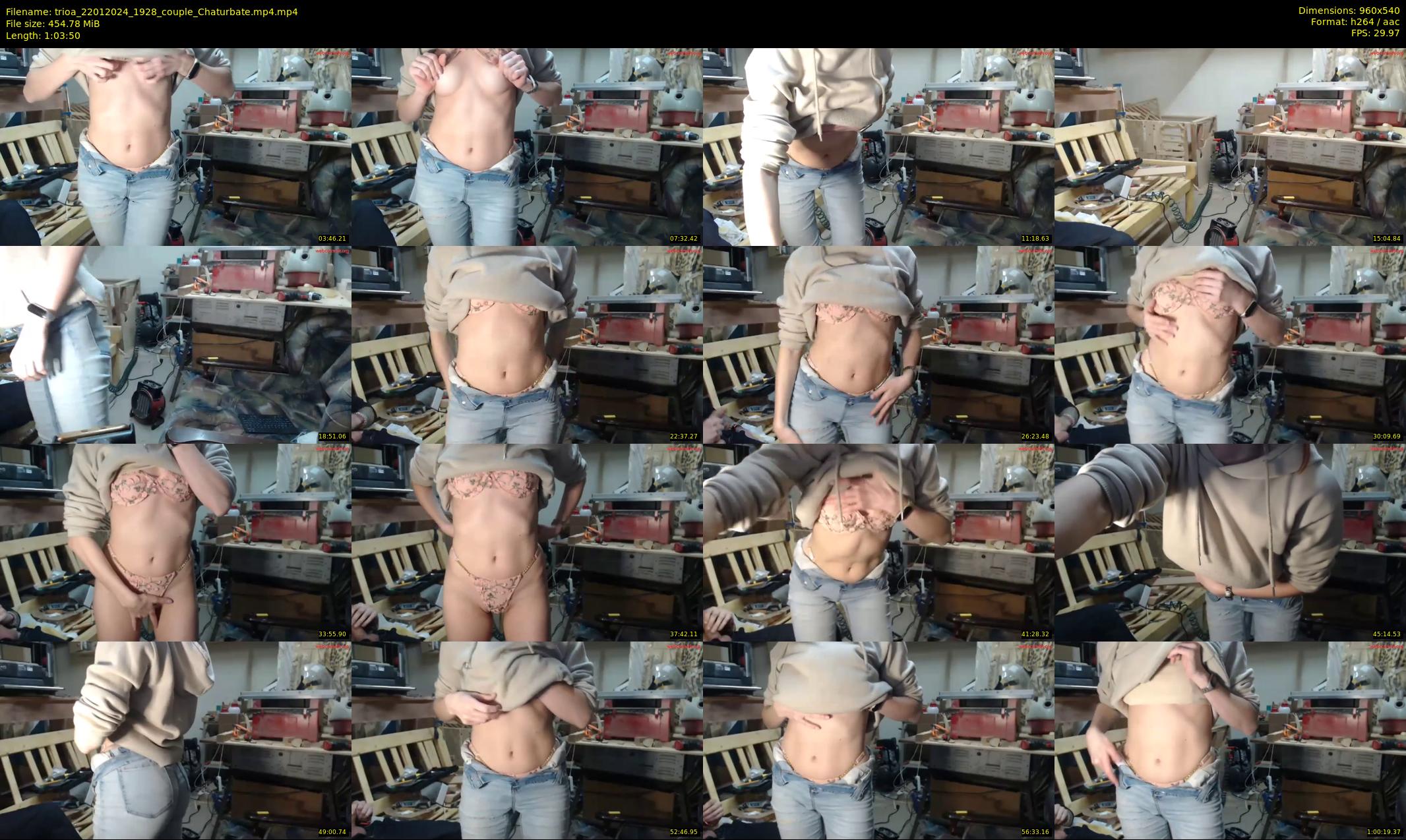 trioa — 64 minute Chaturbate couple cam show recording, 480p, Jan 22, 2024