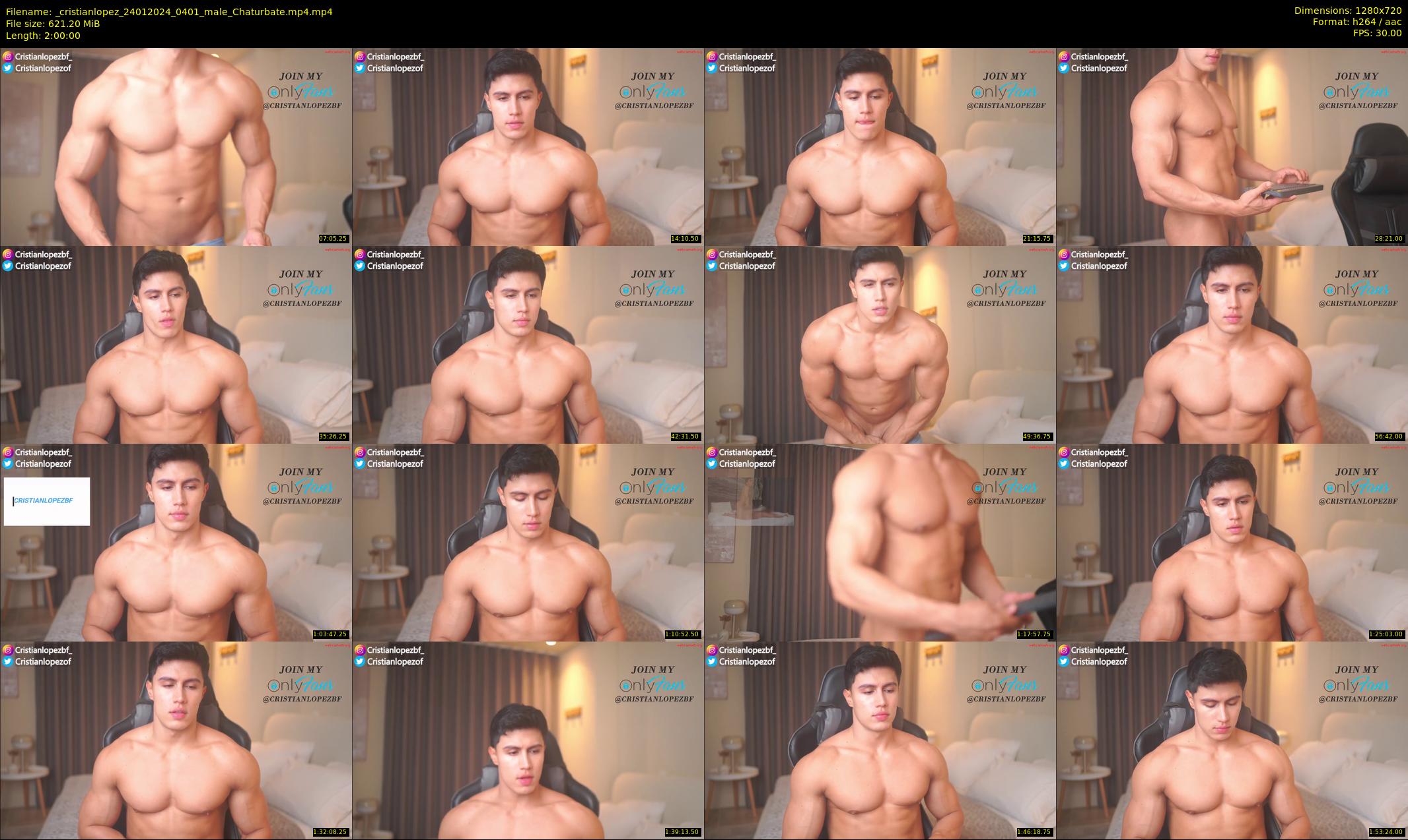 _cristianlopez — 120 minute Chaturbate male cam show recording, 720p, Jan 24, 2024