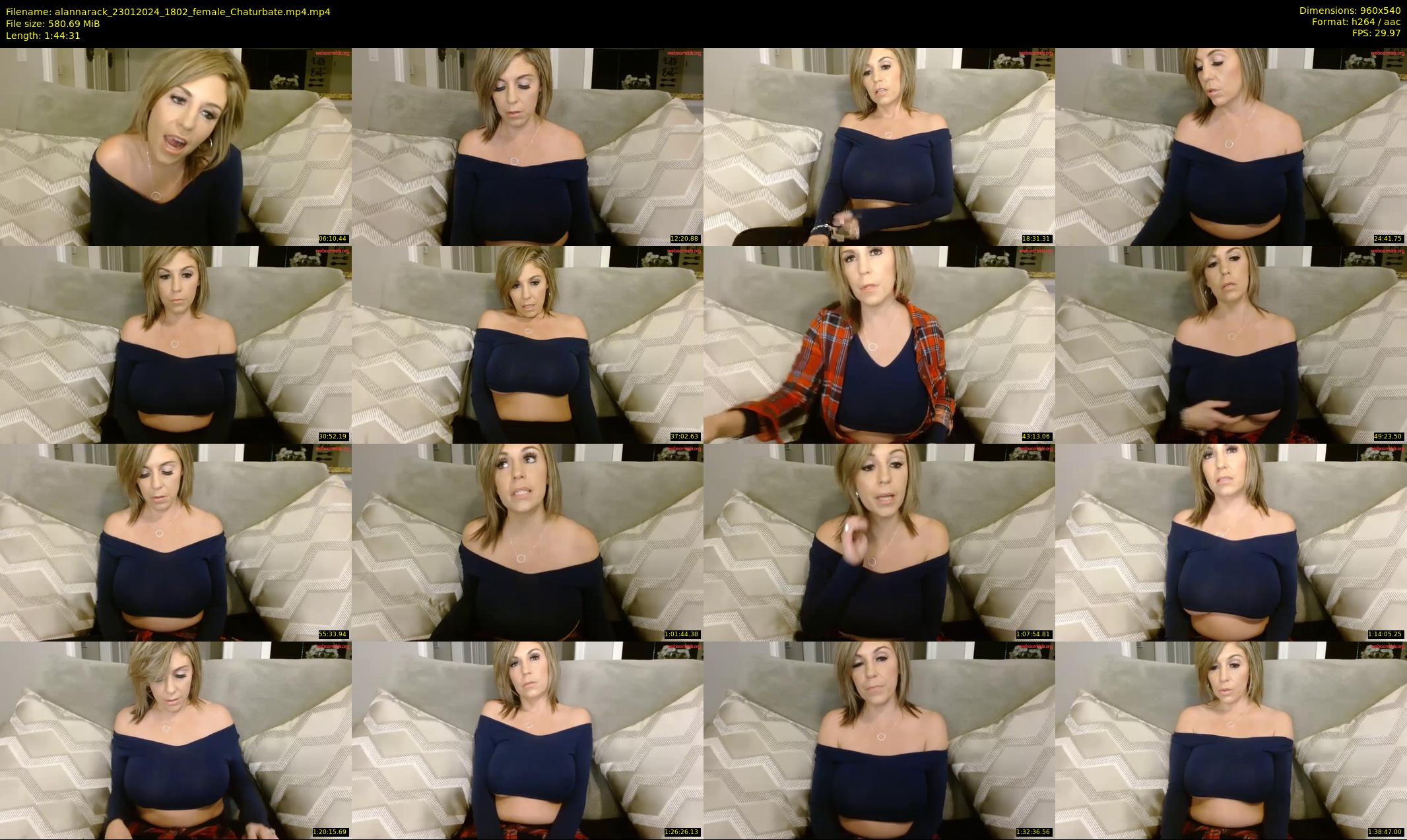 alannarack — 105 minute Chaturbate female cam show recording, 480p, Jan 23, 2024