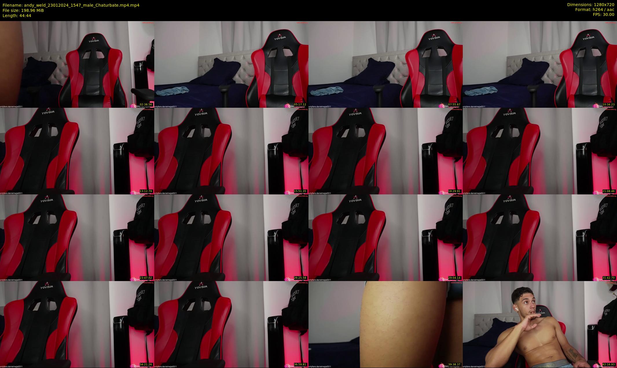 andy_weld — 45 minute Chaturbate male cam show recording, 720p, Jan 23, 2024