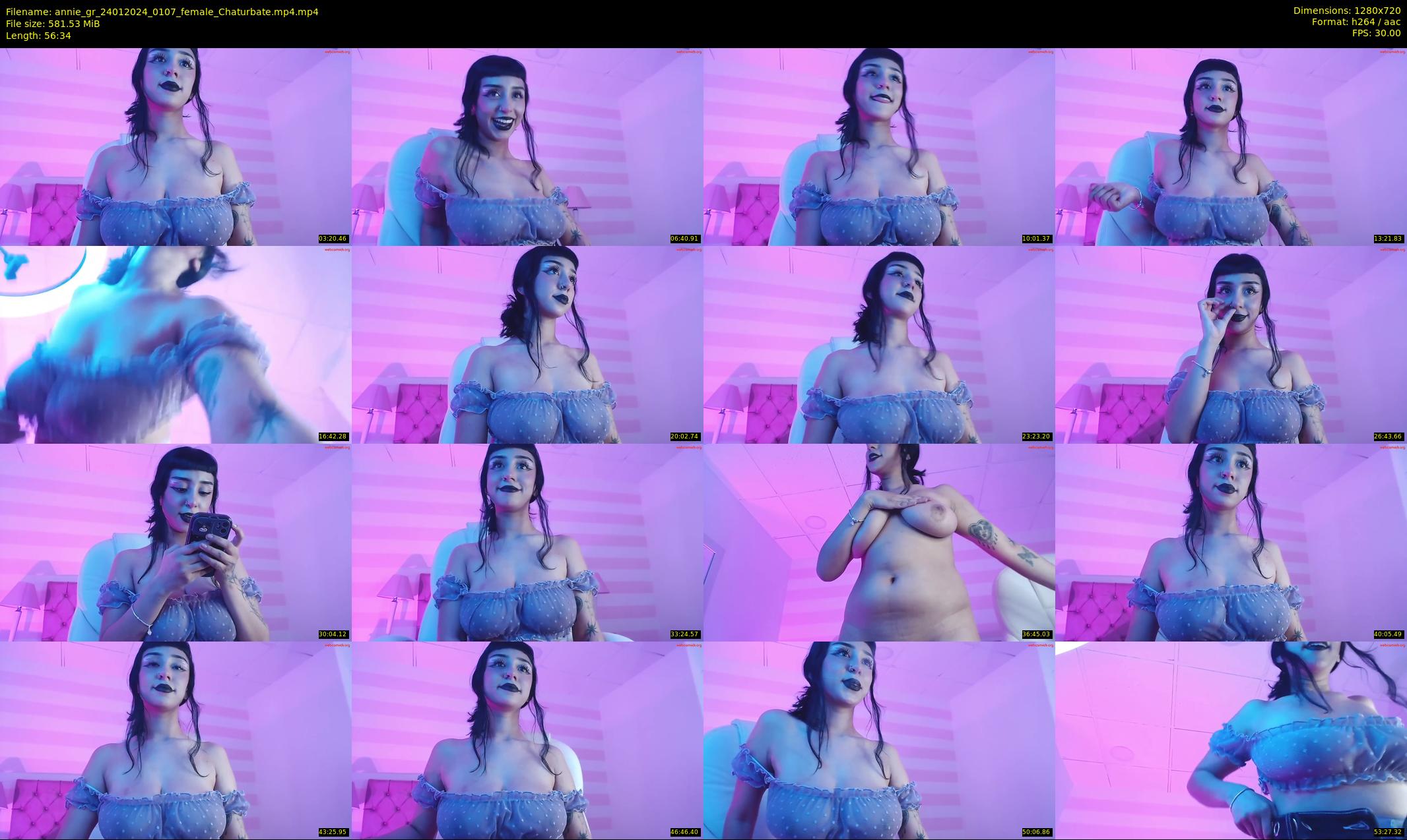 annie_gr — 57 minute Chaturbate female cam show recording, 720p, Jan 24, 2024