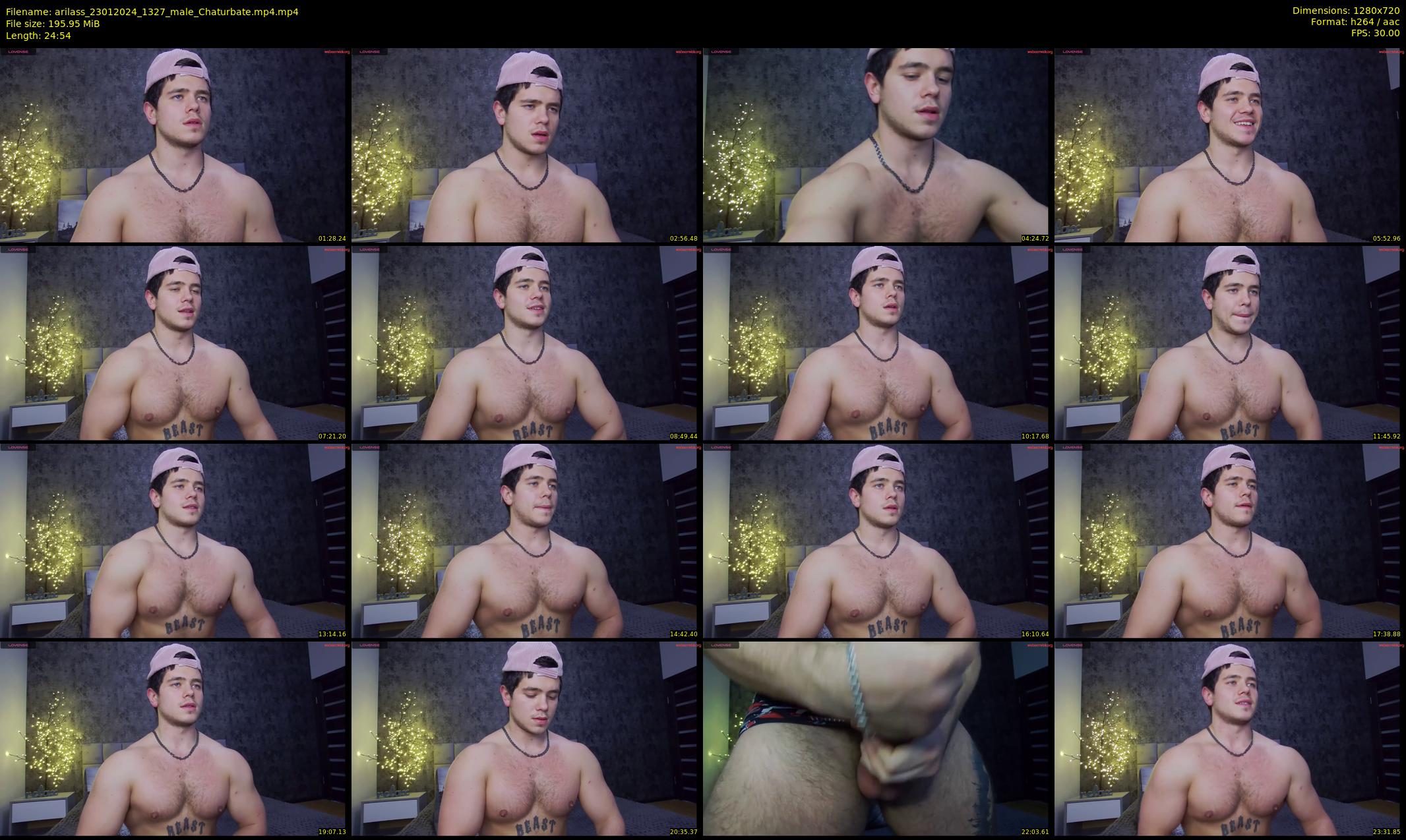 arilass — 25 minute Chaturbate male cam show recording, 720p, Jan 23, 2024