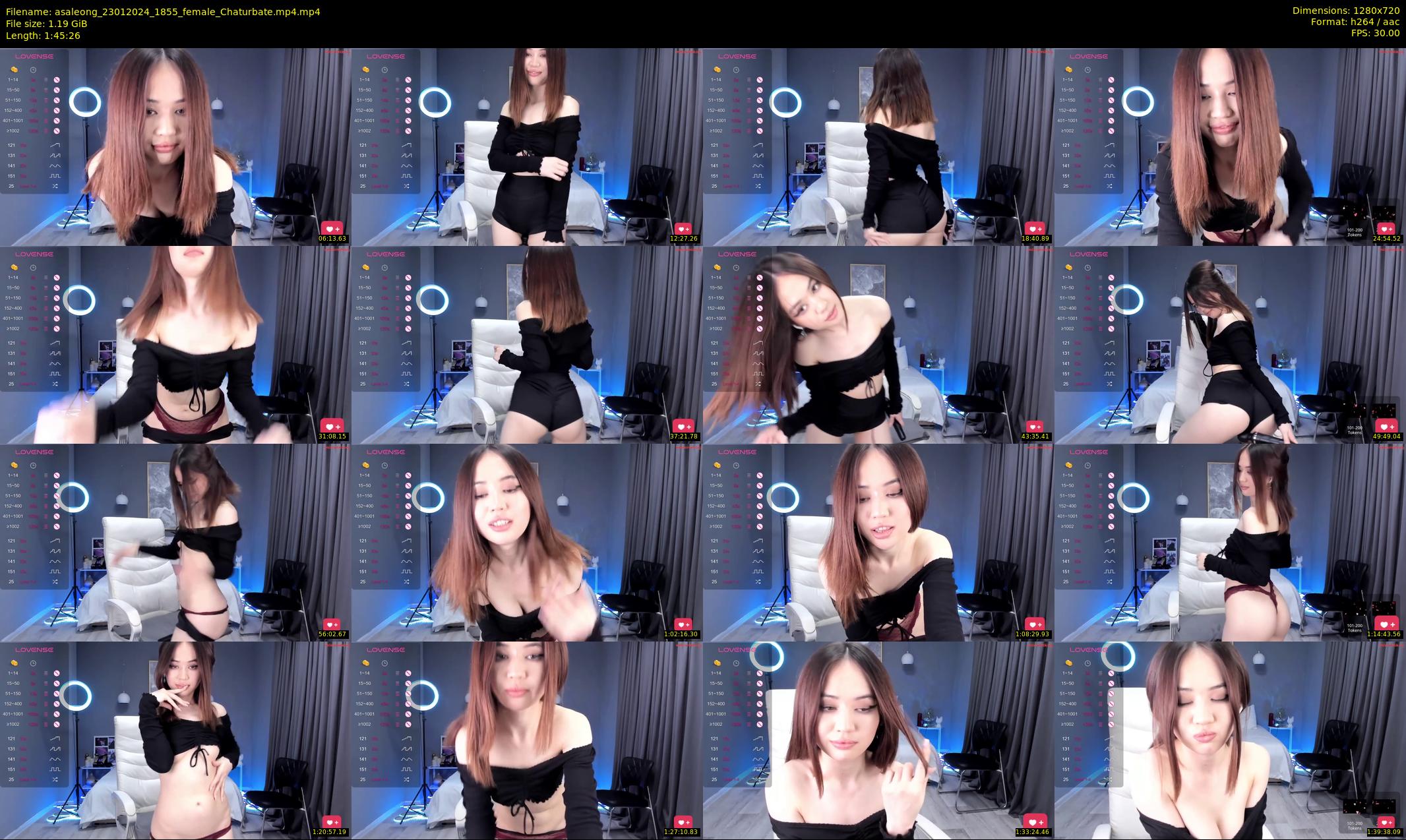 asaleong — 106 minute Chaturbate female cam show recording, 720p, Jan 23, 2024