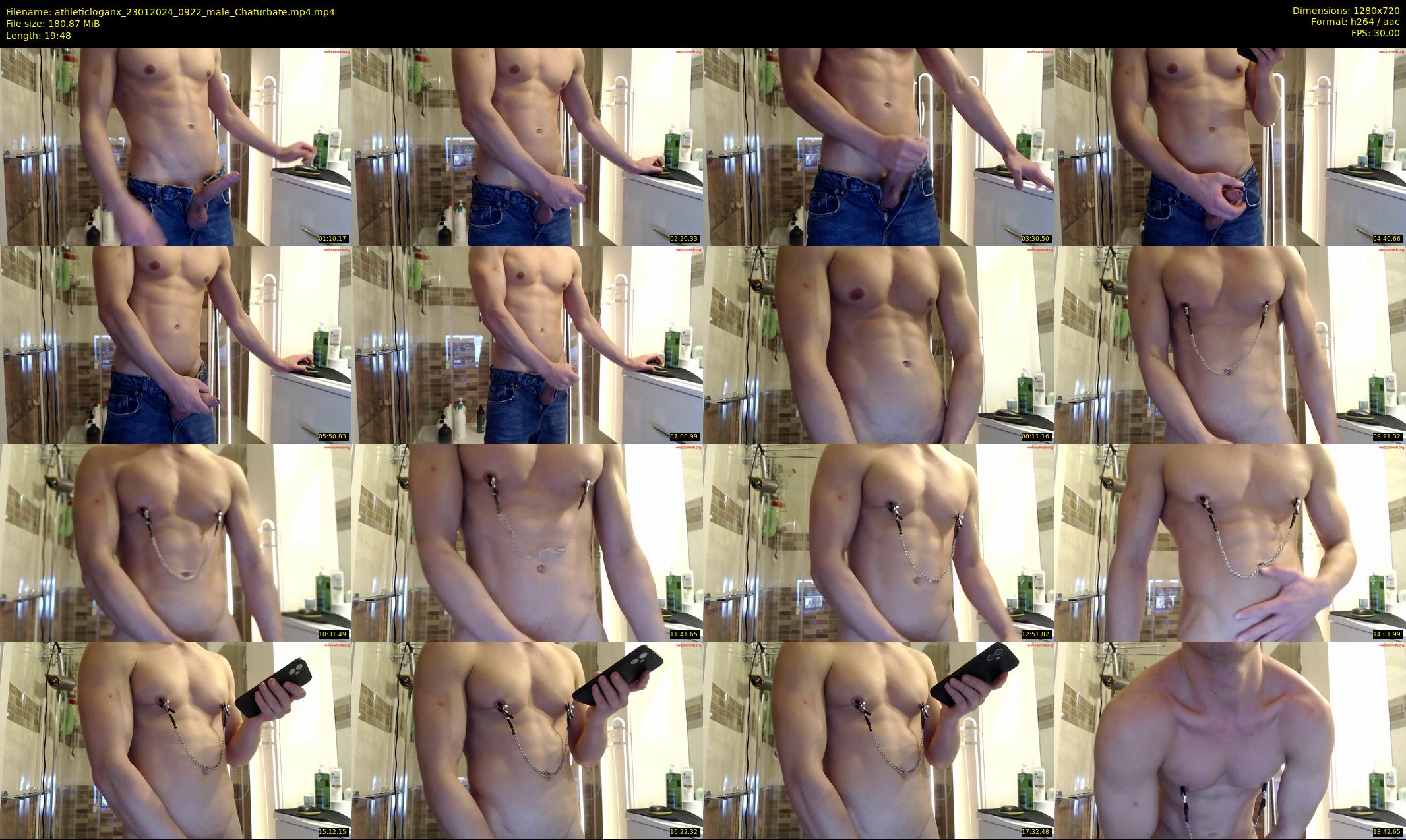 athleticloganx — 20 minute Chaturbate male cam show recording, 720p, Jan 23, 2024