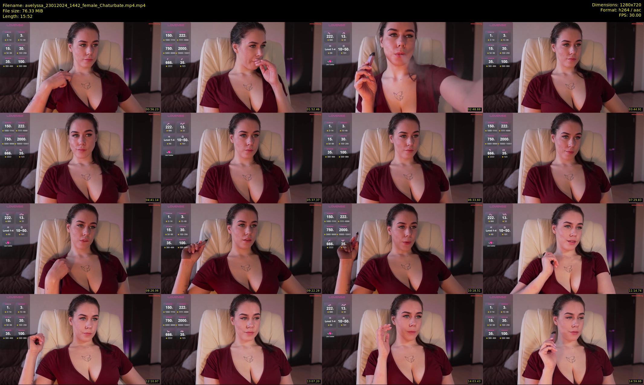 avelyssa — 16 minute Chaturbate female cam show recording, 720p, Jan 23, 2024