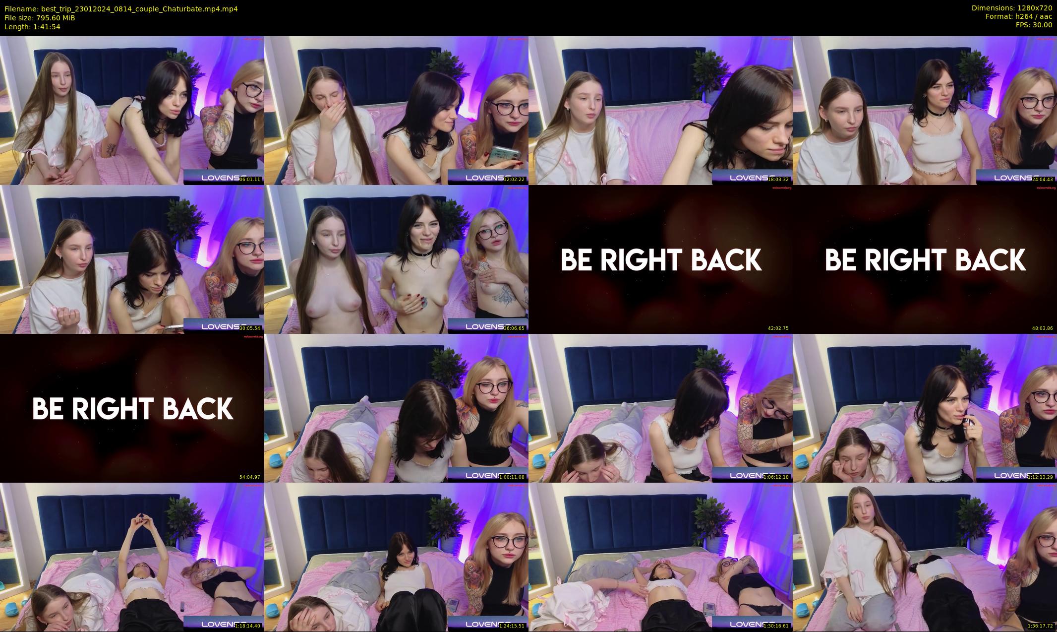 best_trip — 102 minute Chaturbate couple cam show recording, 720p, Jan 23, 2024