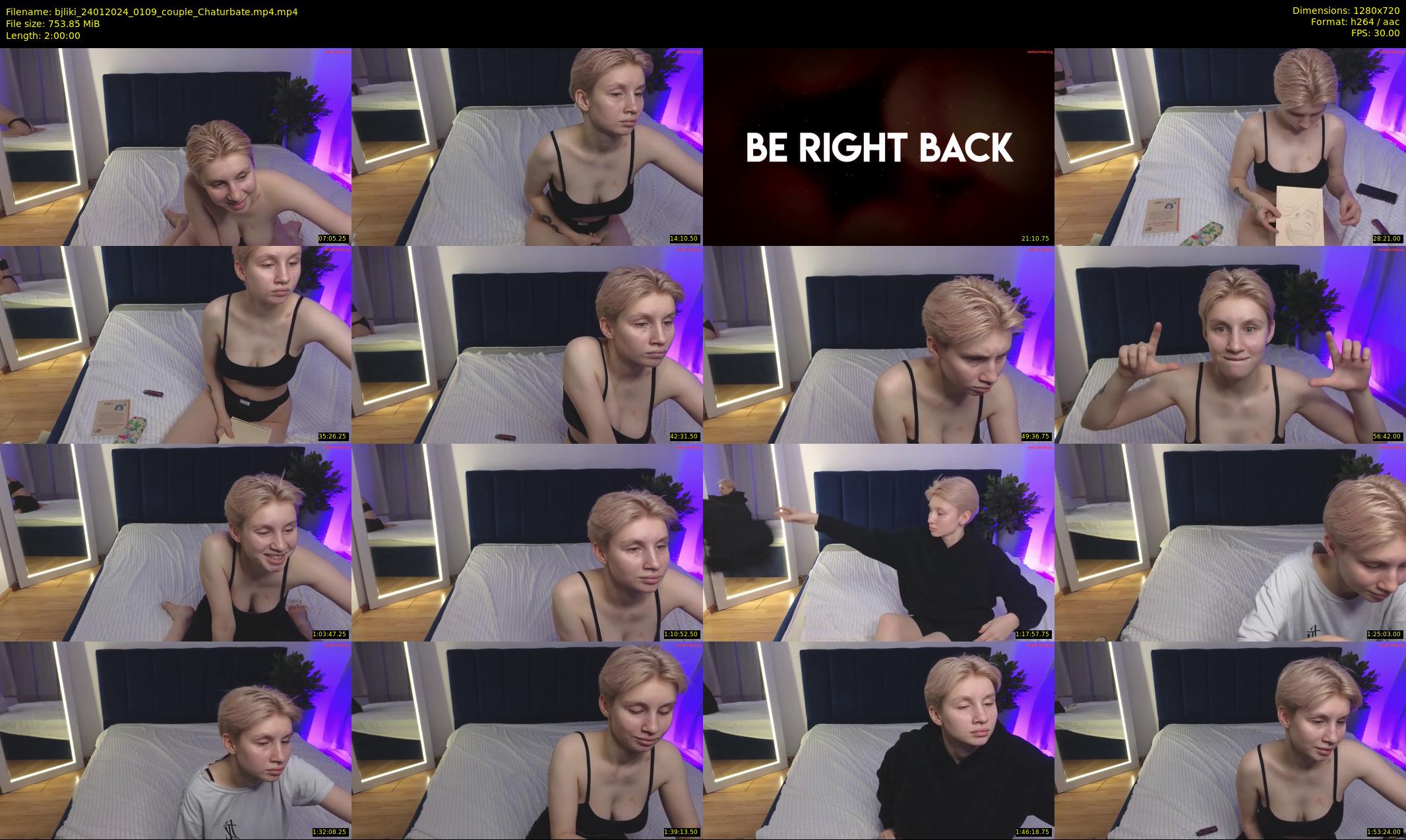 bjliki — 120 minute Chaturbate couple cam show recording, 720p, Jan 24, 2024