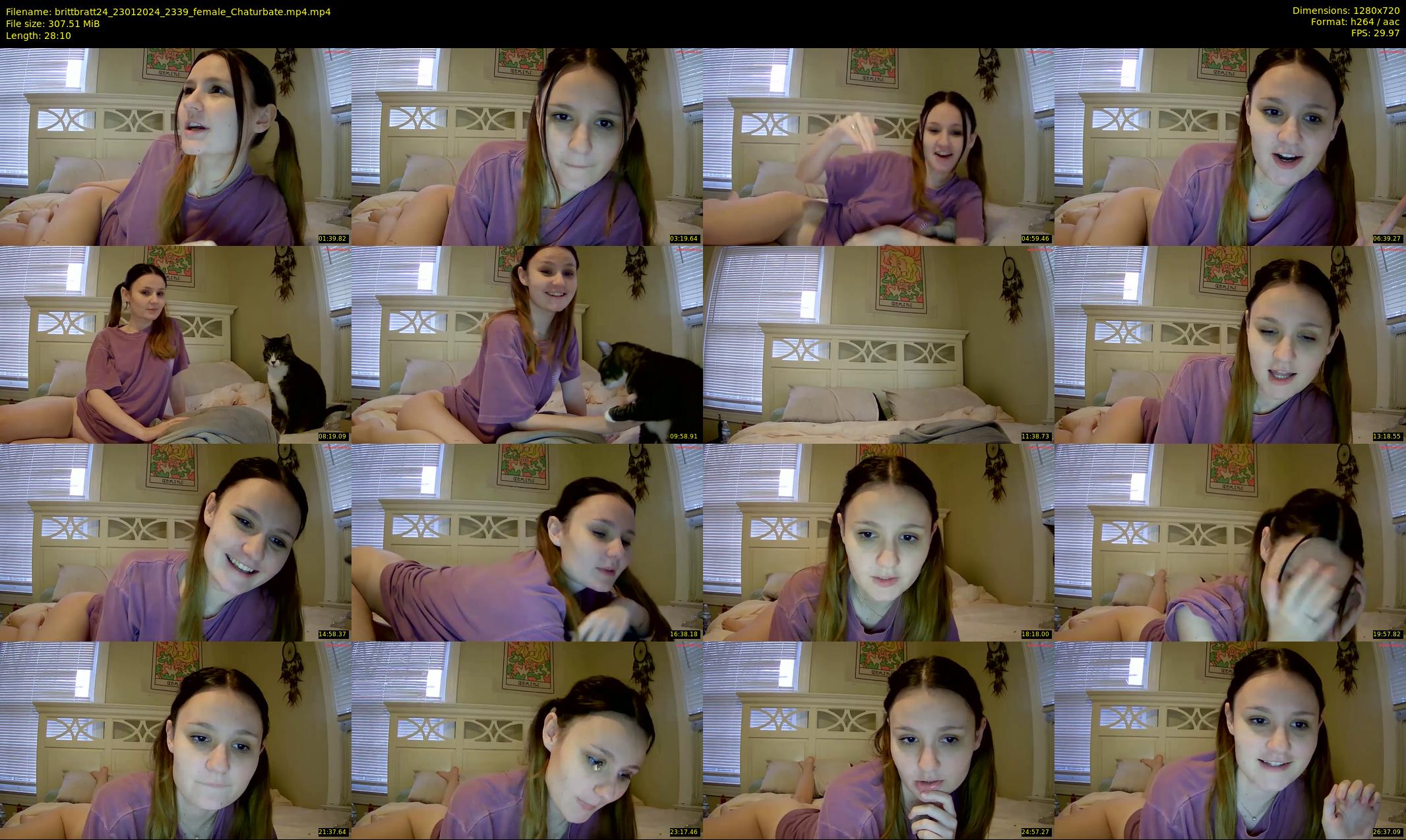 brittbratt24 — 29 minute Chaturbate female cam show recording, 720p, Jan 23, 2024