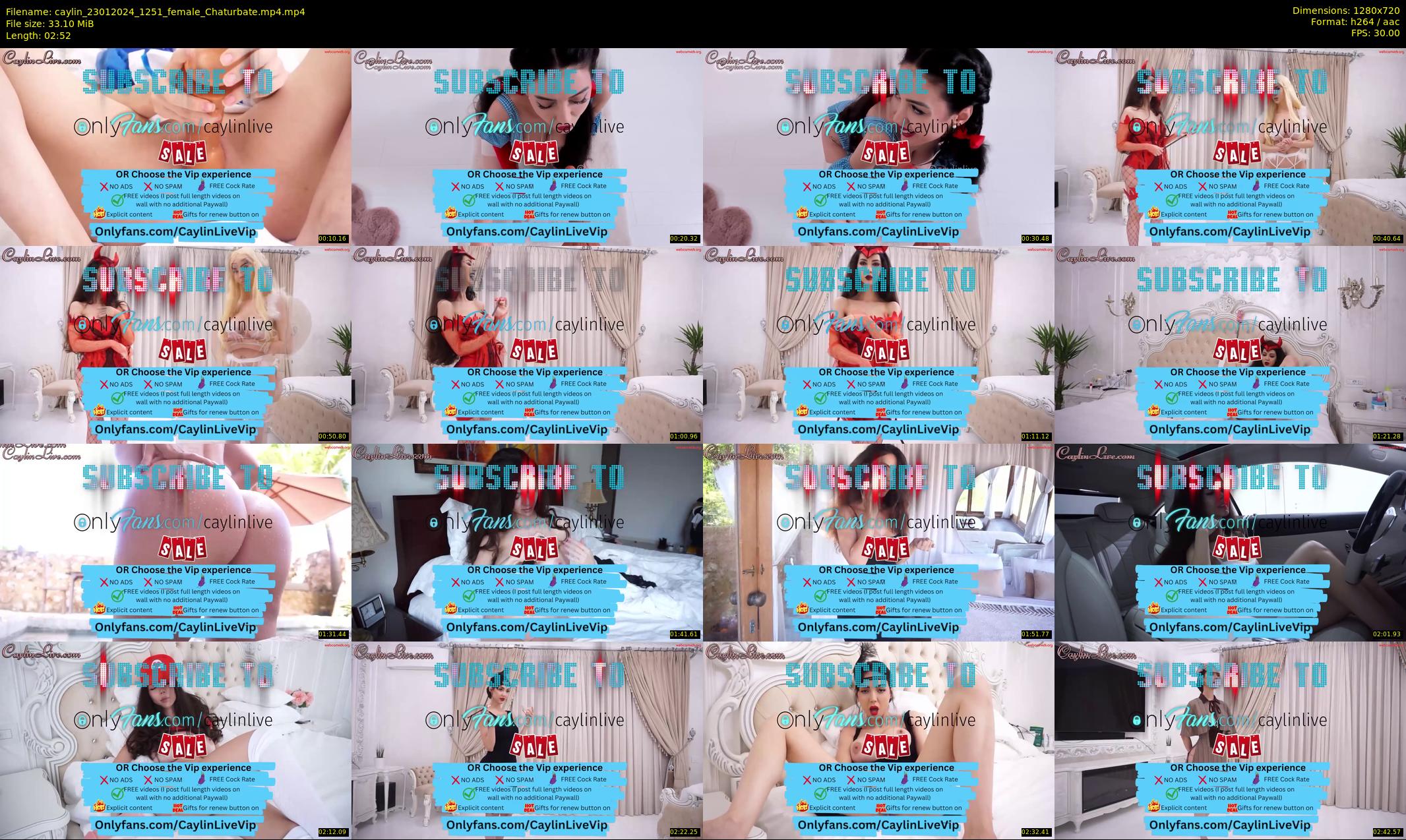 caylin — 3 minute Chaturbate female cam show recording, 720p, Jan 23, 2024