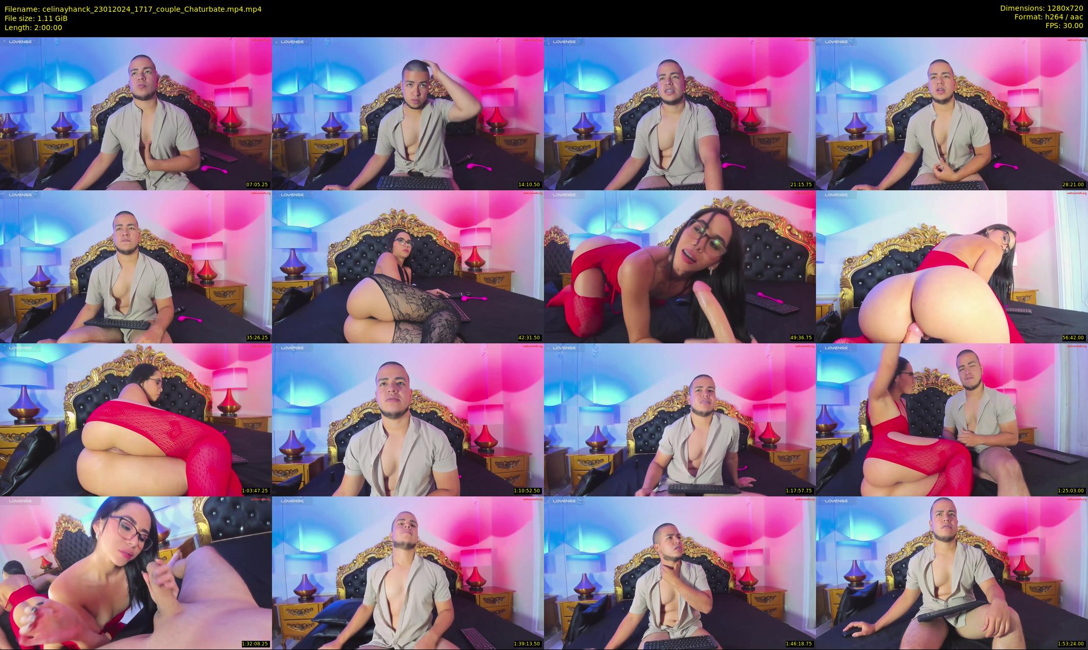 celinayhanck — 120 minute Chaturbate couple cam show recording, 720p, Jan 23, 2024